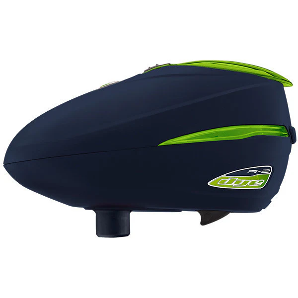 Dye Rotor R2 Paintball Loader - Navy / Lime - Image 2
