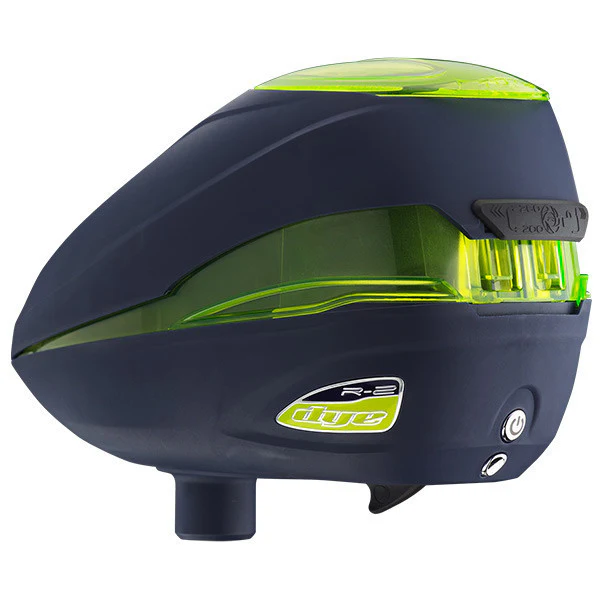 Dye Rotor R2 Paintball Loader - Navy / Lime - Image 3