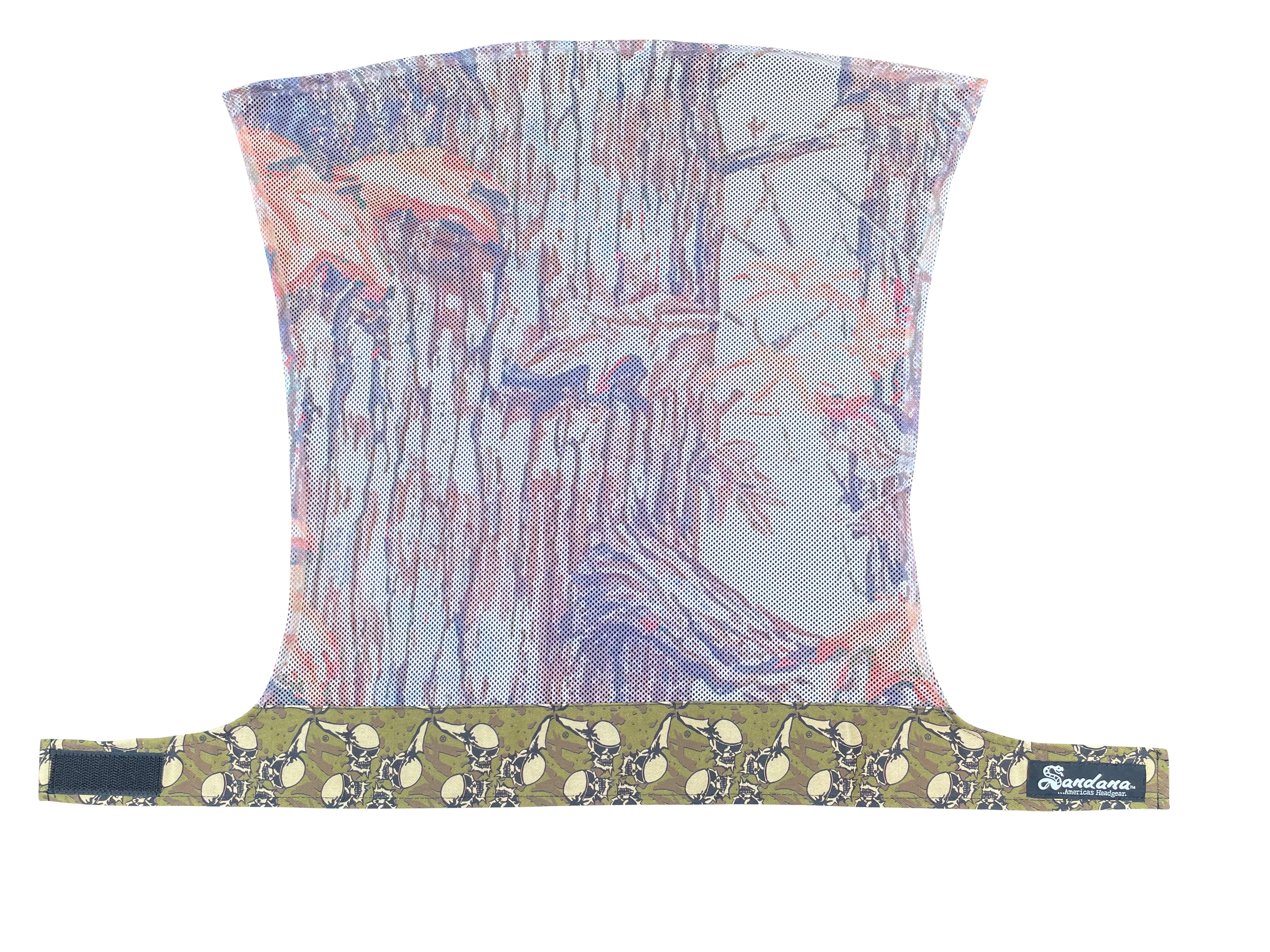 Sandana Flying Skulls Trunk Proline Headwrap - Green/Brown - Image 2
