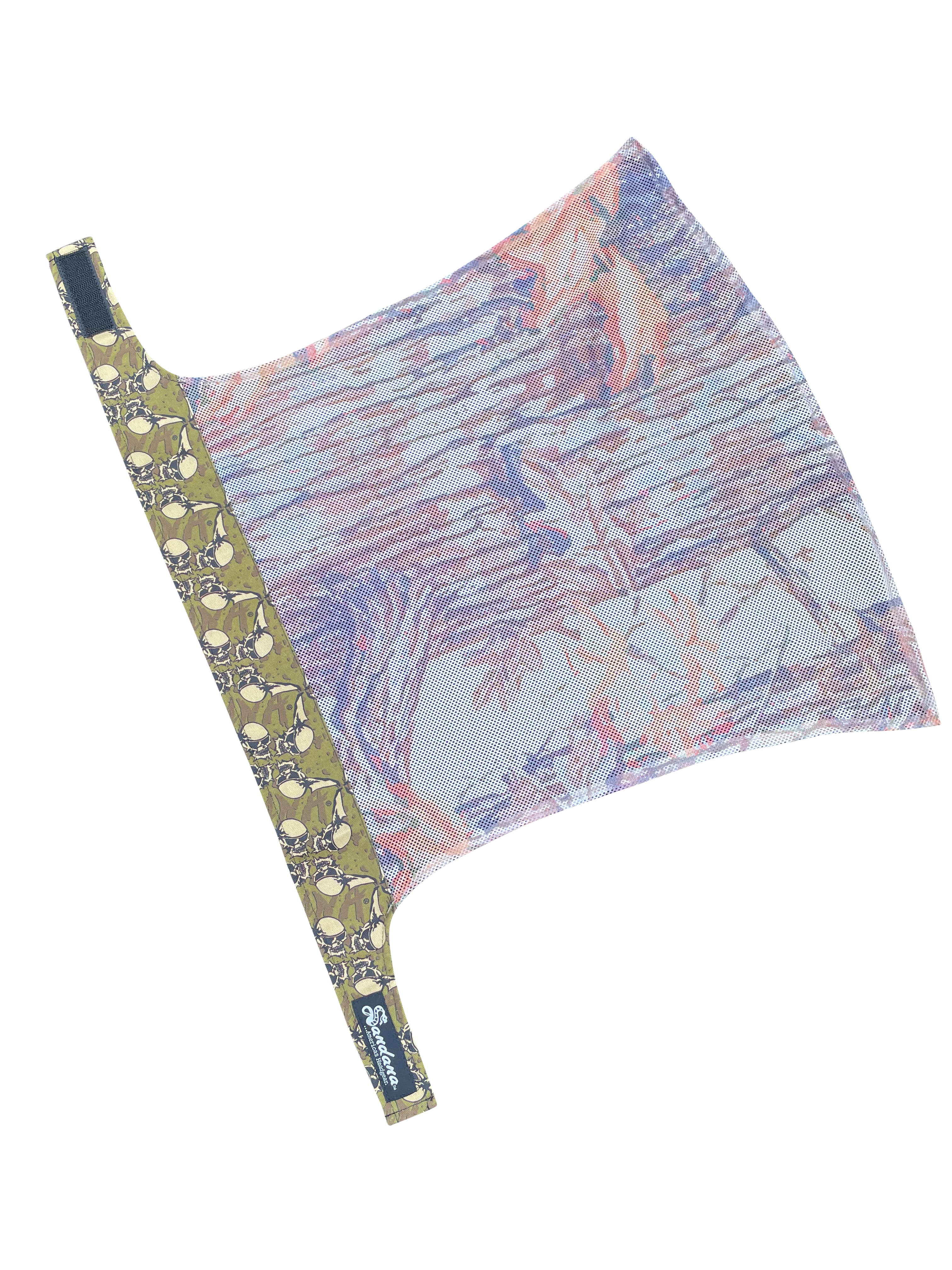 Sandana Flying Skulls Trunk Proline Headwrap - Green/Brown - Image 3