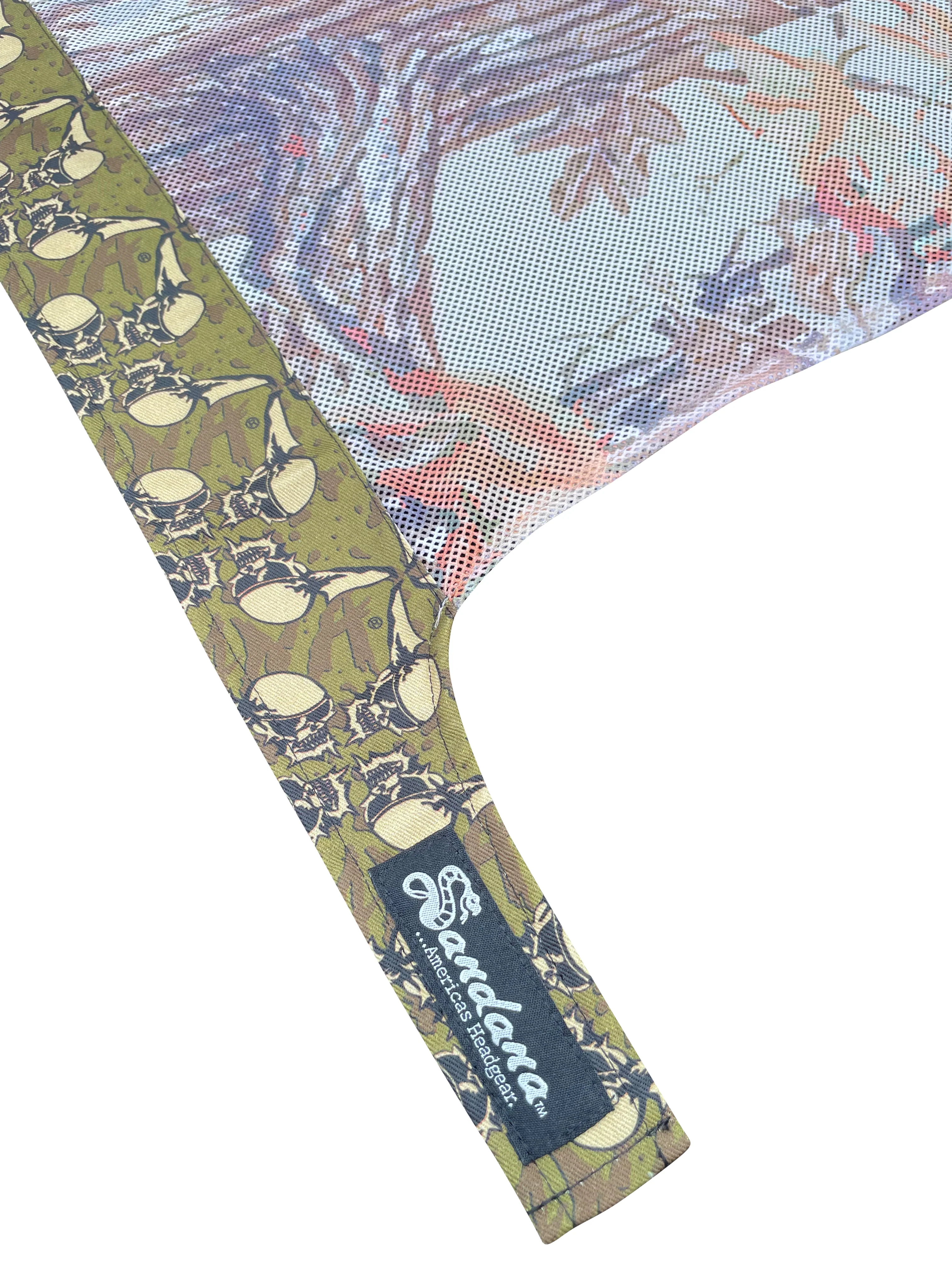 Sandana Flying Skulls Trunk Proline Headwrap - Green/Brown - Image 4