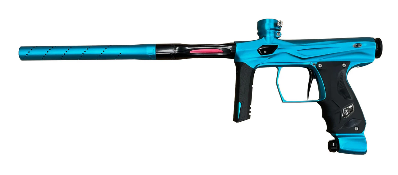 Shocker AMP Paintball Gun - Teal / Polished Black - Image 3