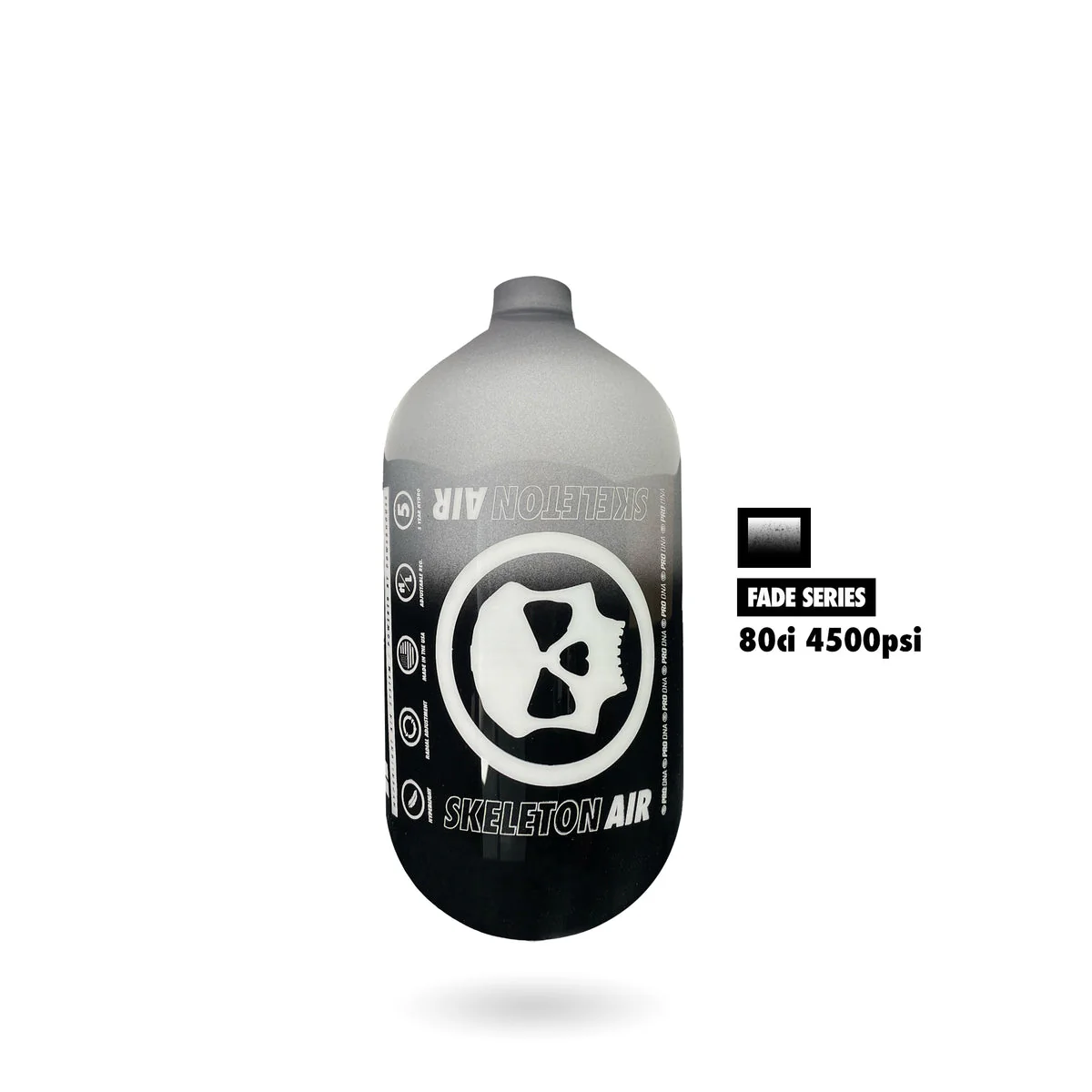 "SKELETON AIR" HYPERLIGHT AIR TANK 80CI - FADE COLORS (Bottle Only) - Image 3