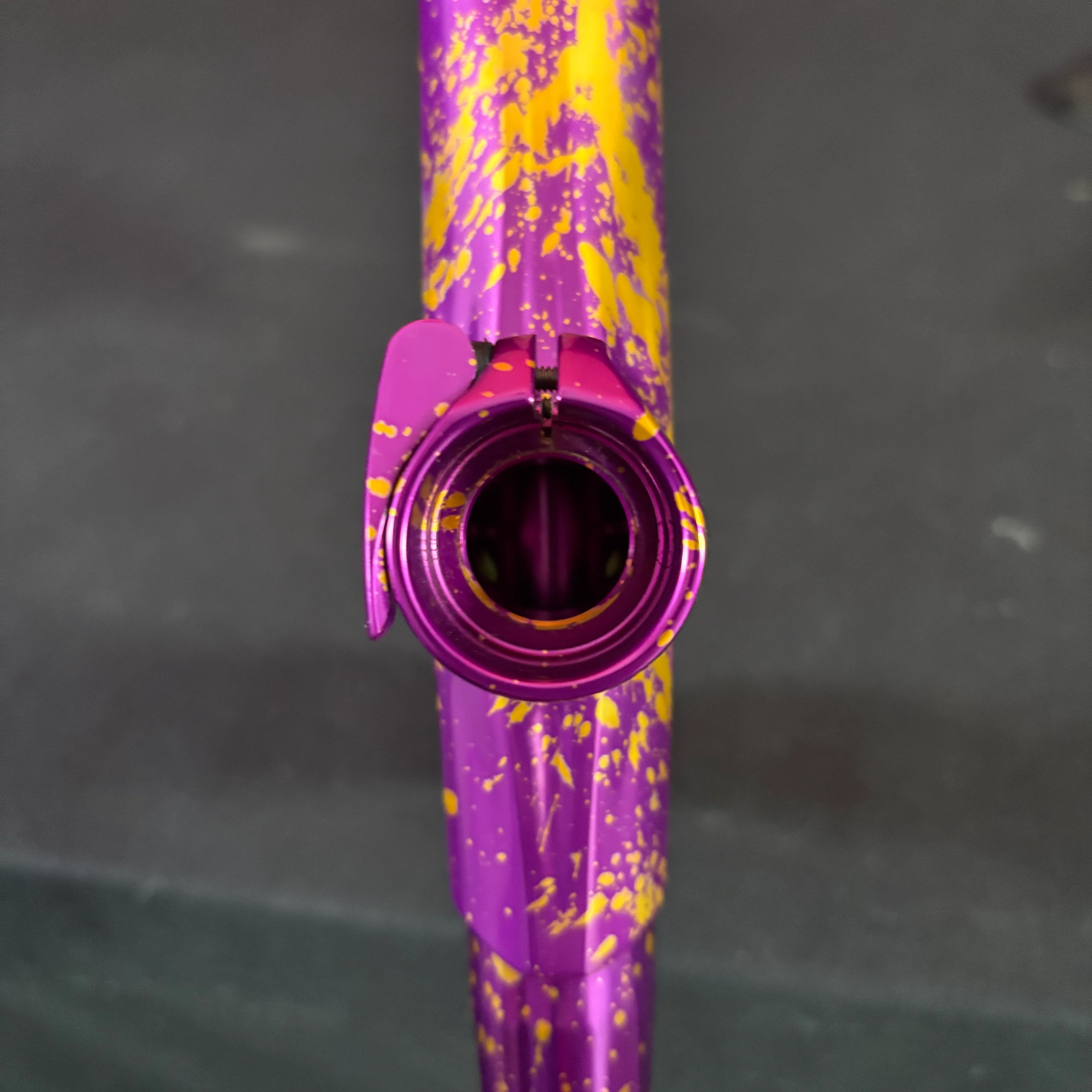 Smart Parts Shocker RSX Paintball Marker- Gloss Purple/Gold Splash - Image 10