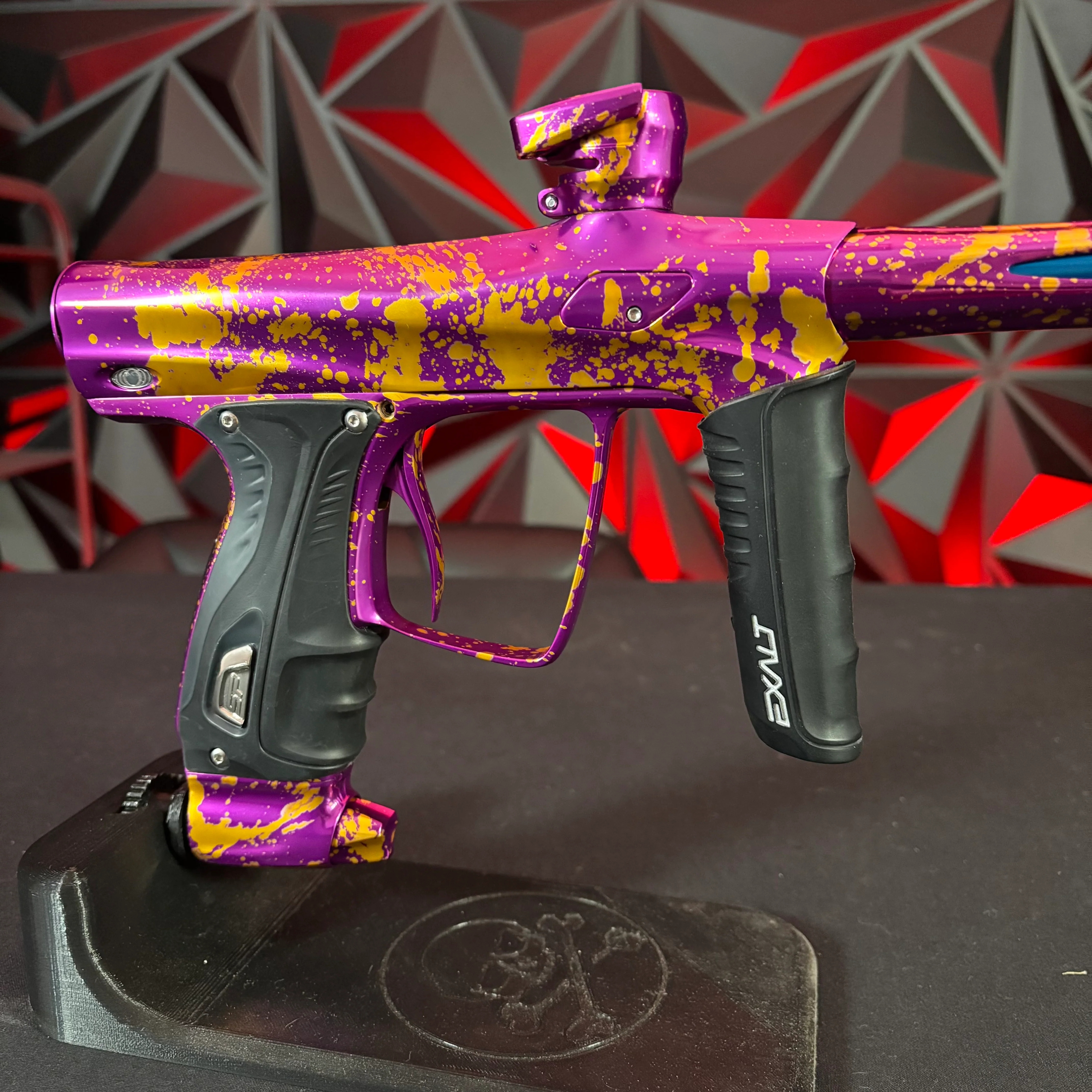 Smart Parts Shocker RSX Paintball Marker- Gloss Purple/Gold Splash - Image 4