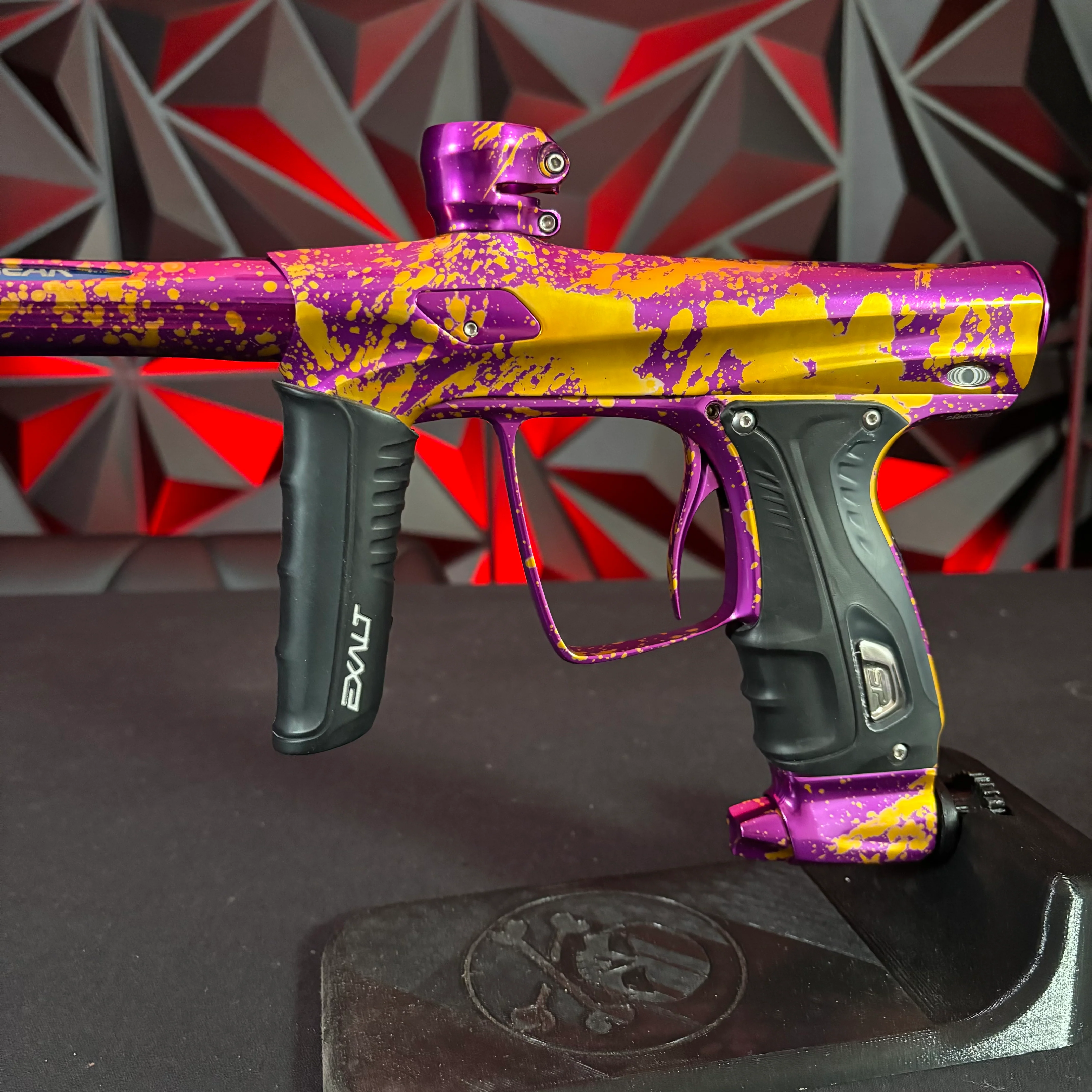 Smart Parts Shocker RSX Paintball Marker- Gloss Purple/Gold Splash - Image 5