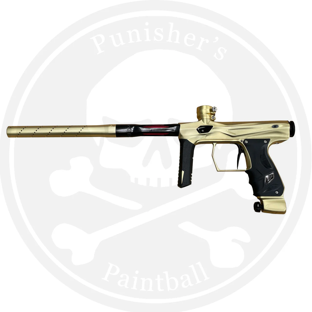 SP Shocker AMP Paintball Gun - Gold / Polished Black - Image 2