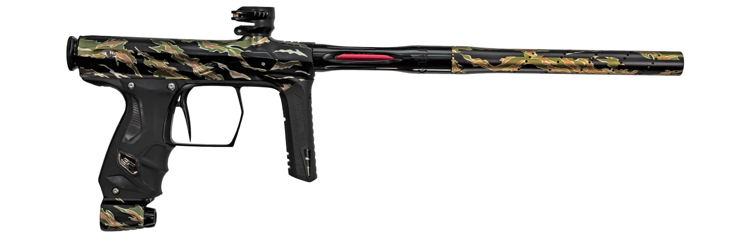 SP Shocker AMP Paintball Gun - Graphic Wrap - Tiger Stripe Camo - Image 2
