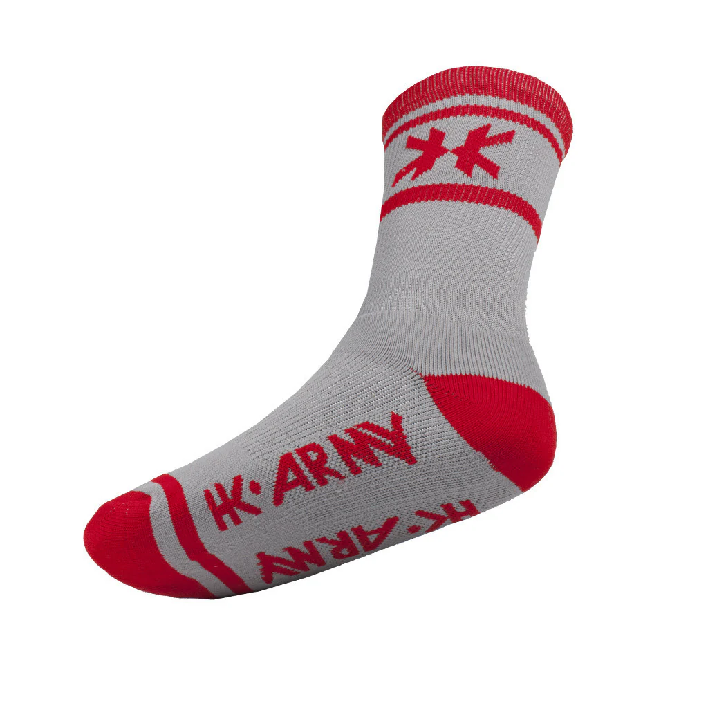 Speed Socks - Tracer - Grey/Red - Image 2