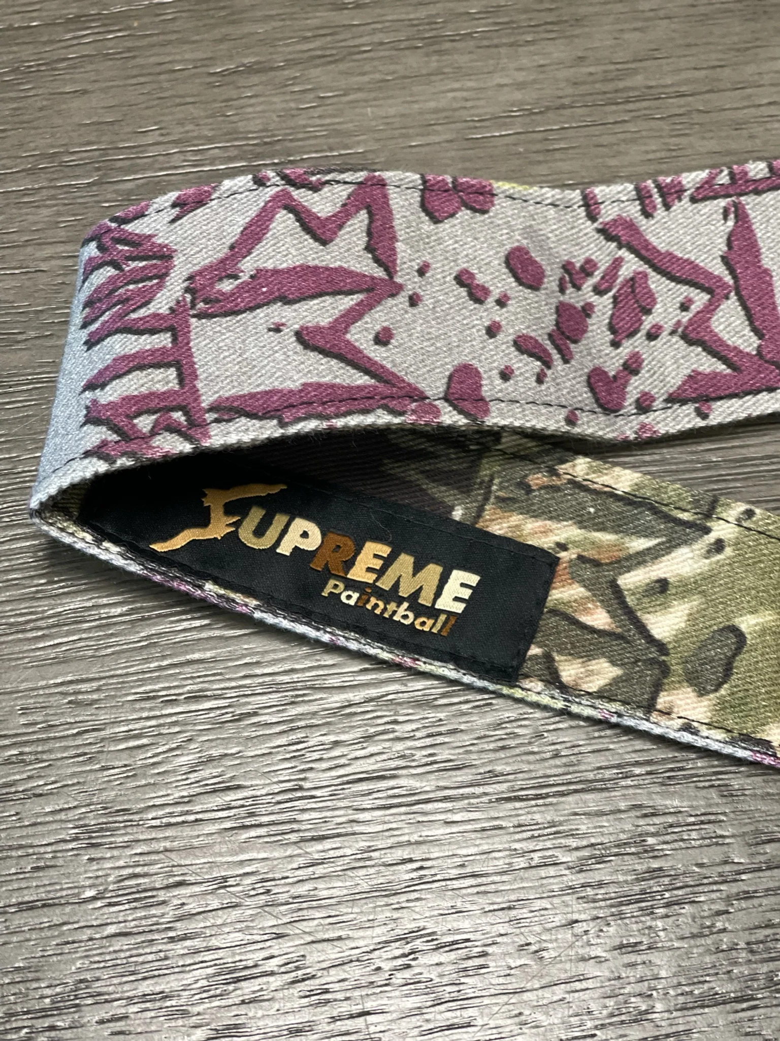 *Used* Supreme Paintball 1 of 1 Duel Tag - Rainbow/Camo Tag - Image 5