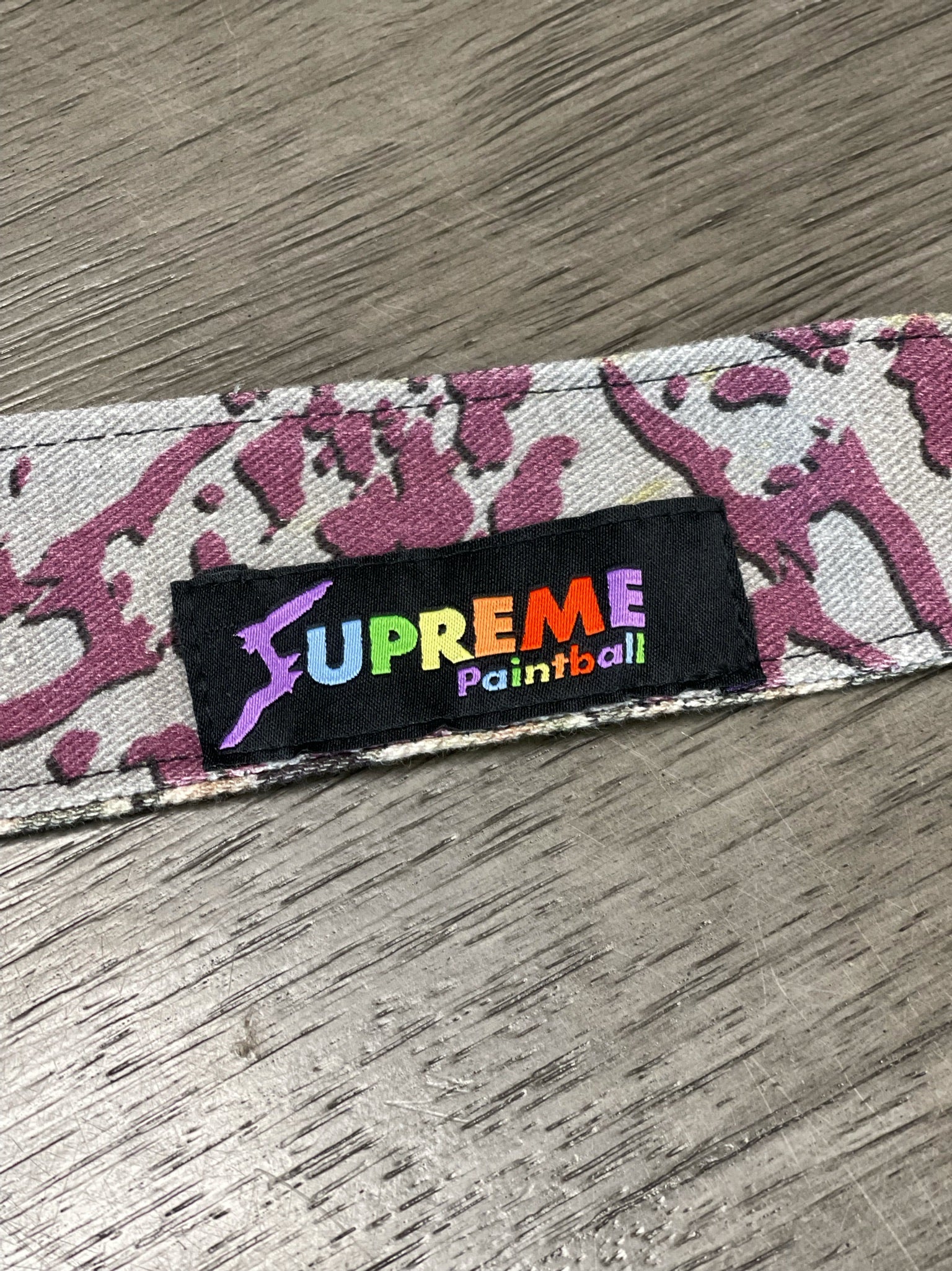 *Used* Supreme Paintball 1 of 1 Duel Tag - Rainbow/Camo Tag - Image 6