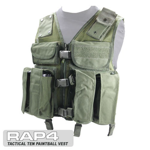 Tactical Ten Paintball Vest (Large Size) - Image 2