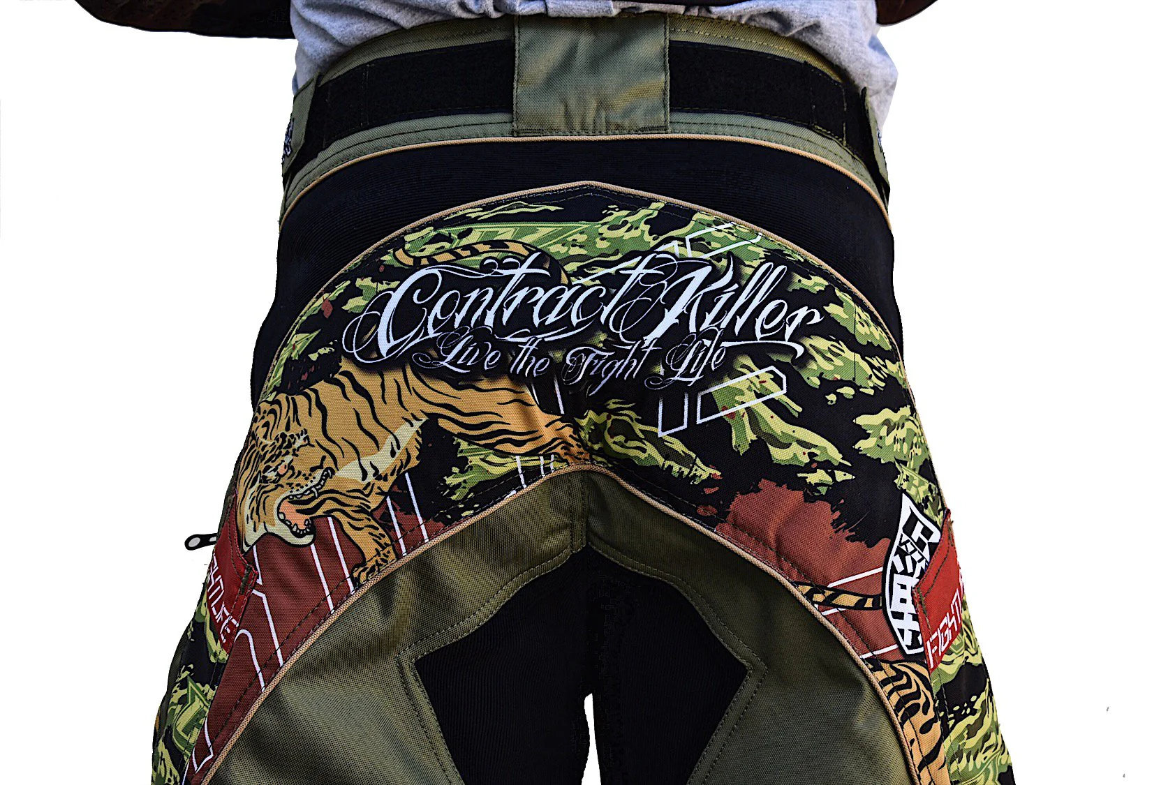 Tiger Stripe Paintball Pants - Olive - Image 3