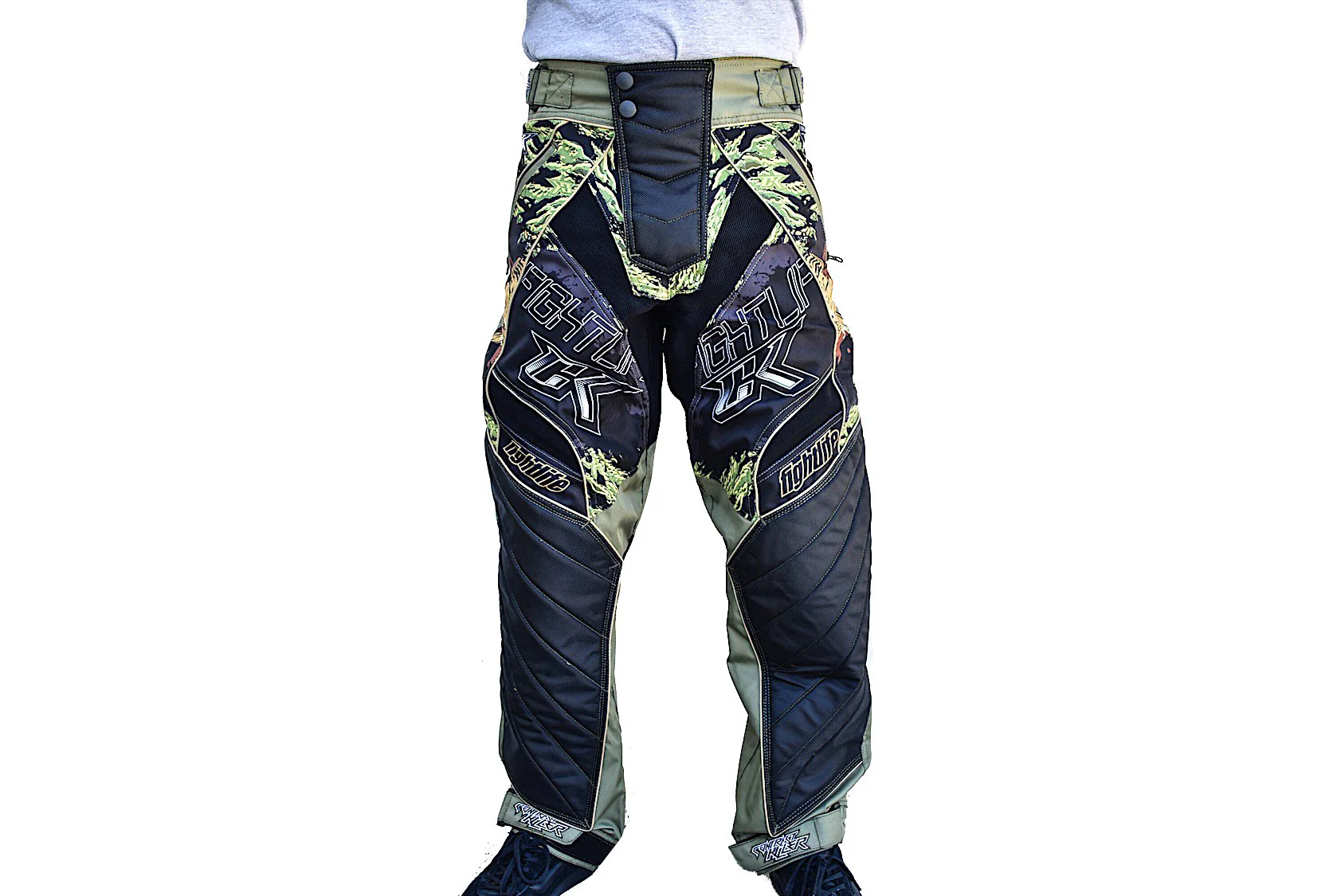 Tiger Stripe Paintball Pants - Olive - Image 4
