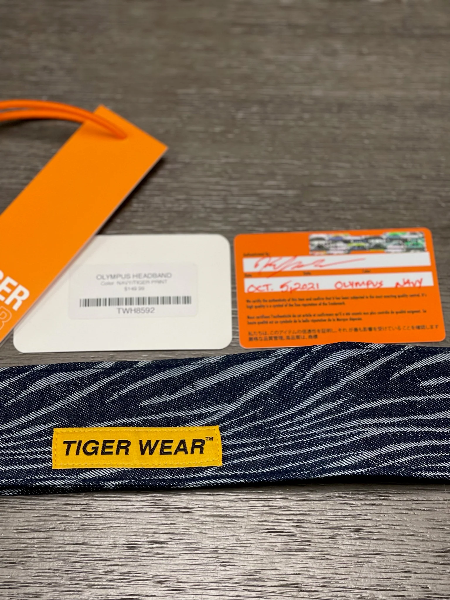 Tigerwear Co. Navy Olympus Headband - Image 3