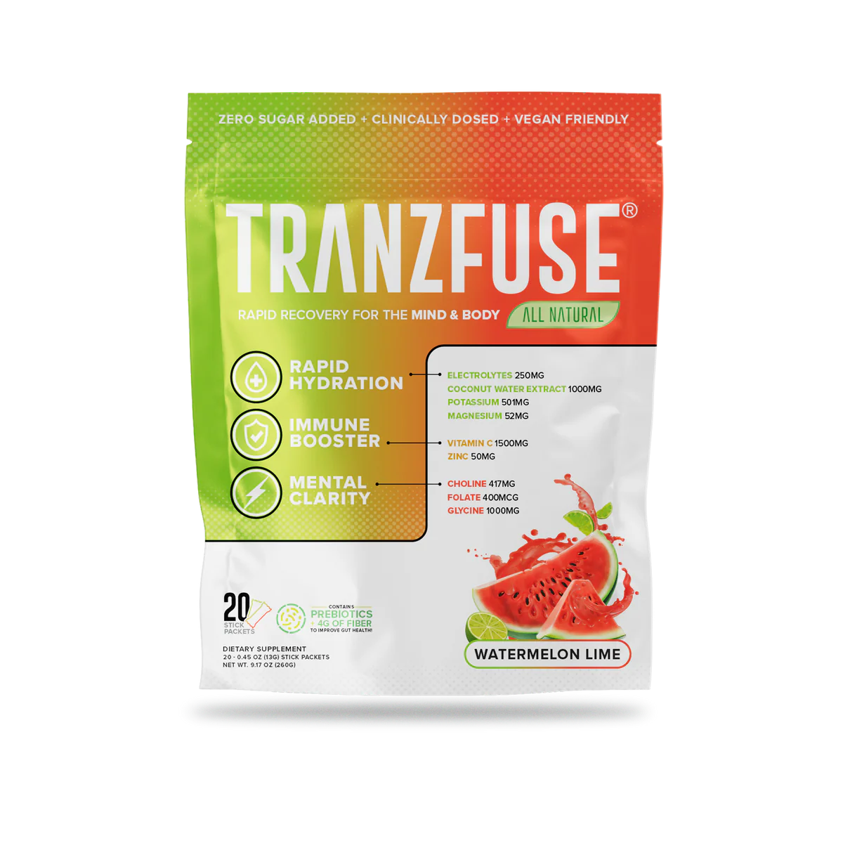 Tranzfuse Rapid Recovery Stick Packs - 20 Sticks - Image 2