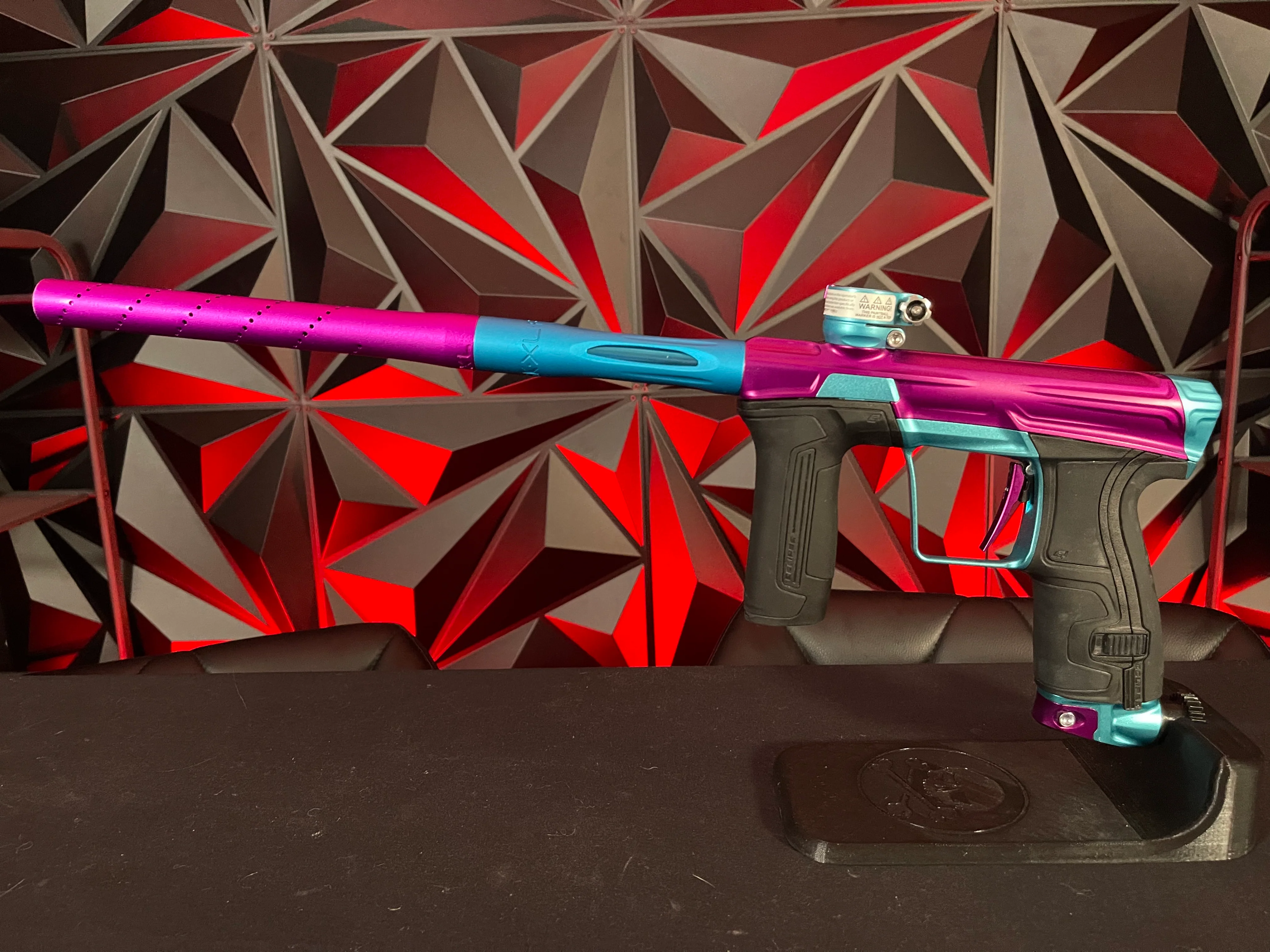 Use Planet Eclipse CS2 Paintball Gun - Purple/Teal w/ Matching Freak XL Barrel System - Image 6