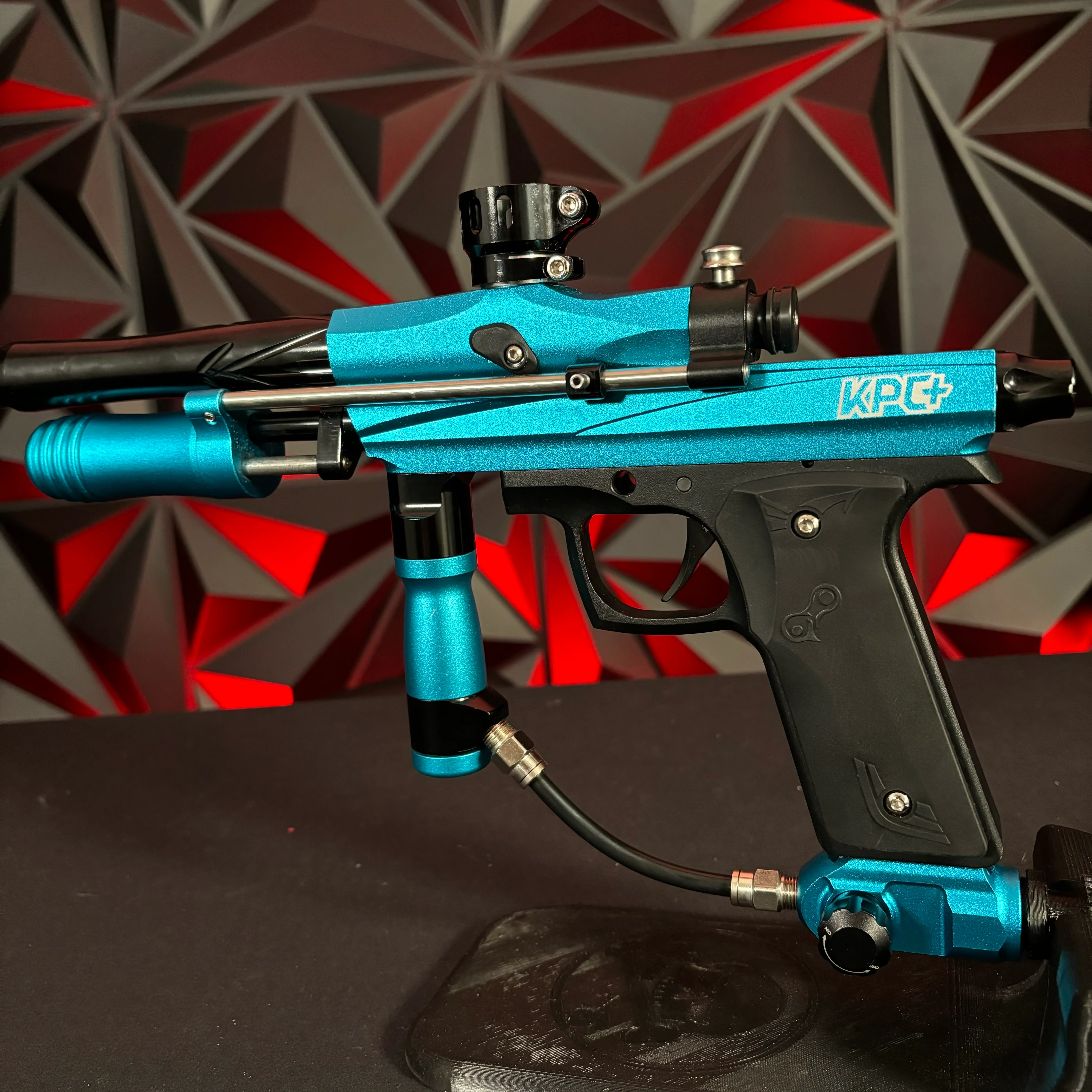 Used Azodin KCP+ Pump Paintball Gun - Teal/Black - Image 2