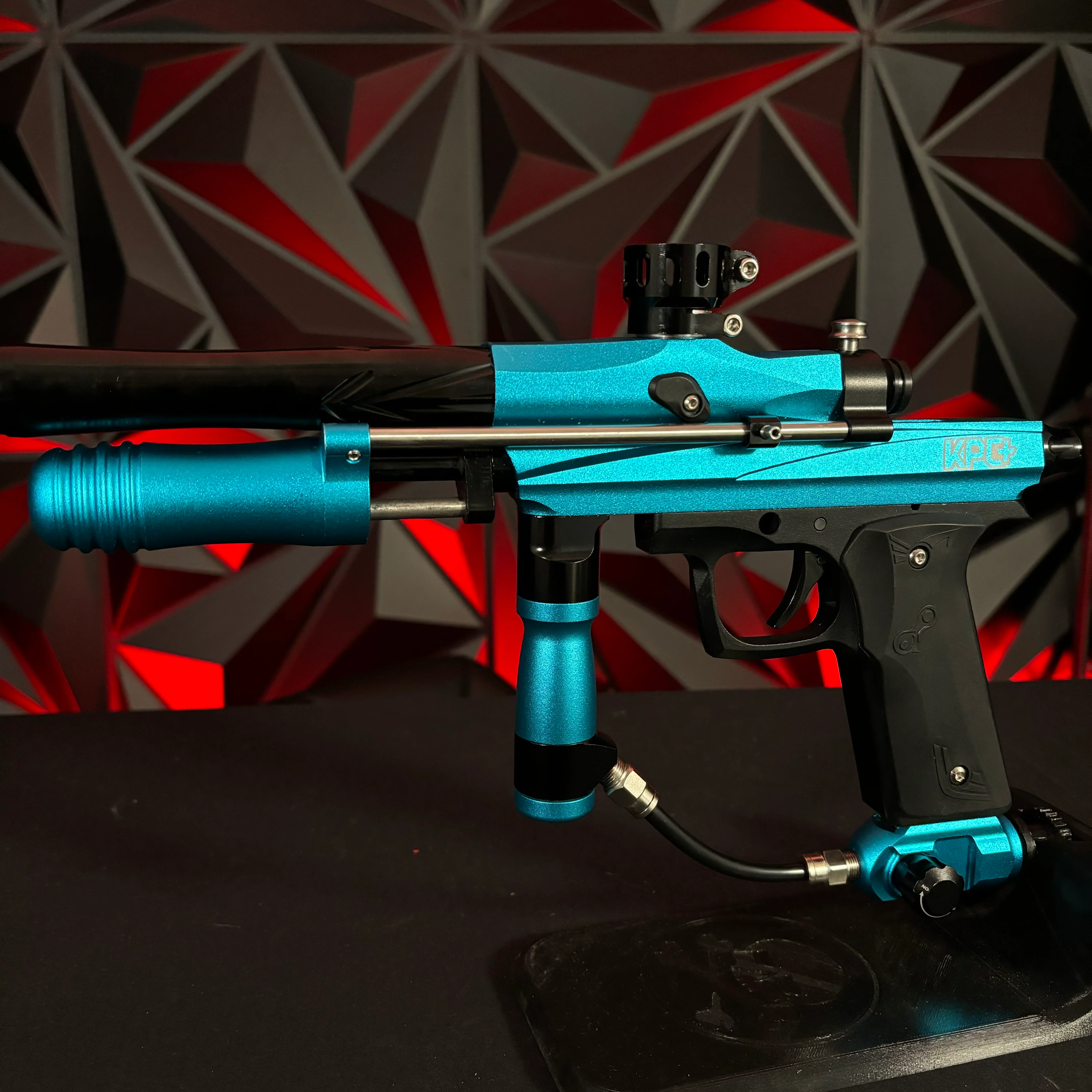 Used Azodin KCP+ Pump Paintball Gun - Teal/Black - Image 4