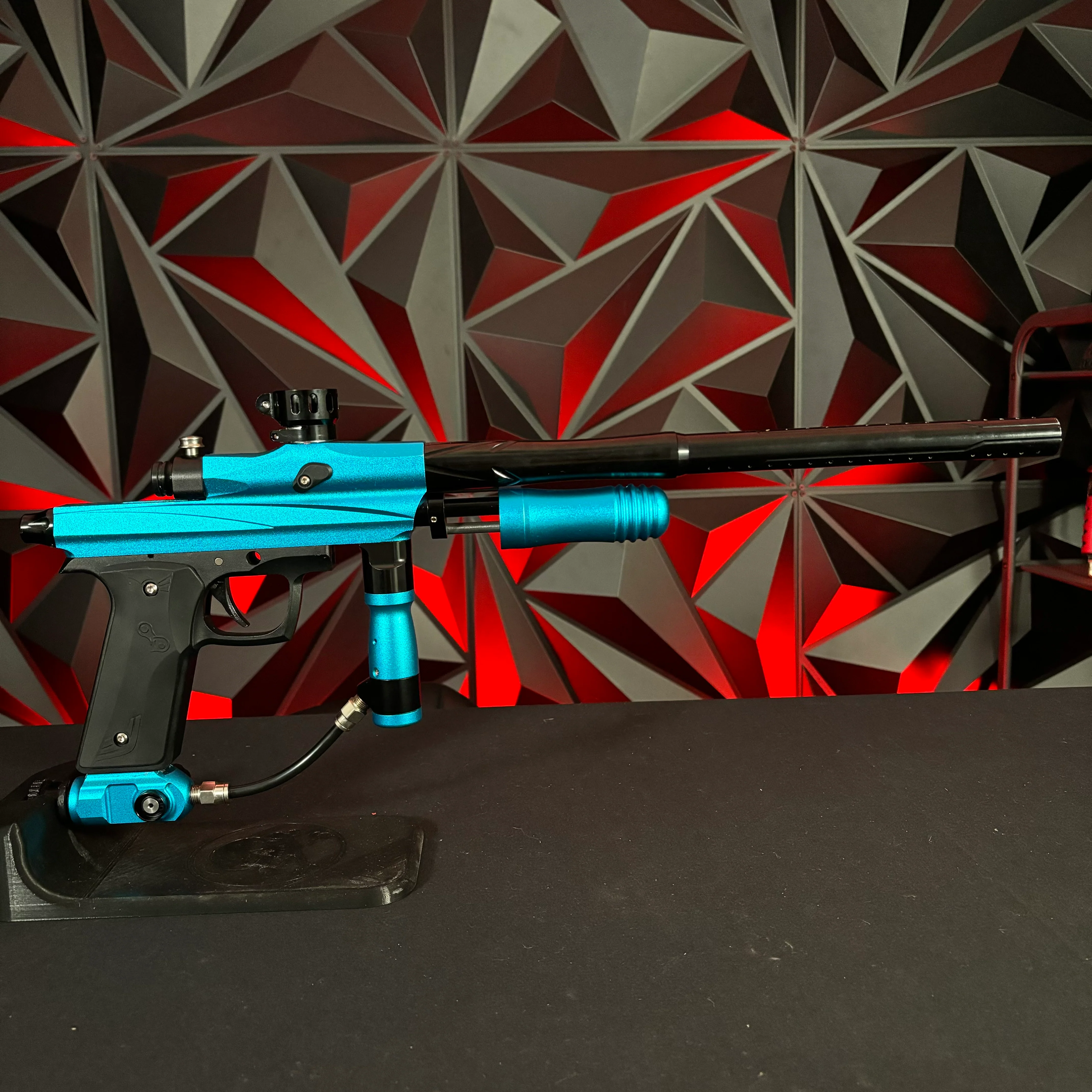 Used Azodin KCP+ Pump Paintball Gun - Teal/Black - Image 5