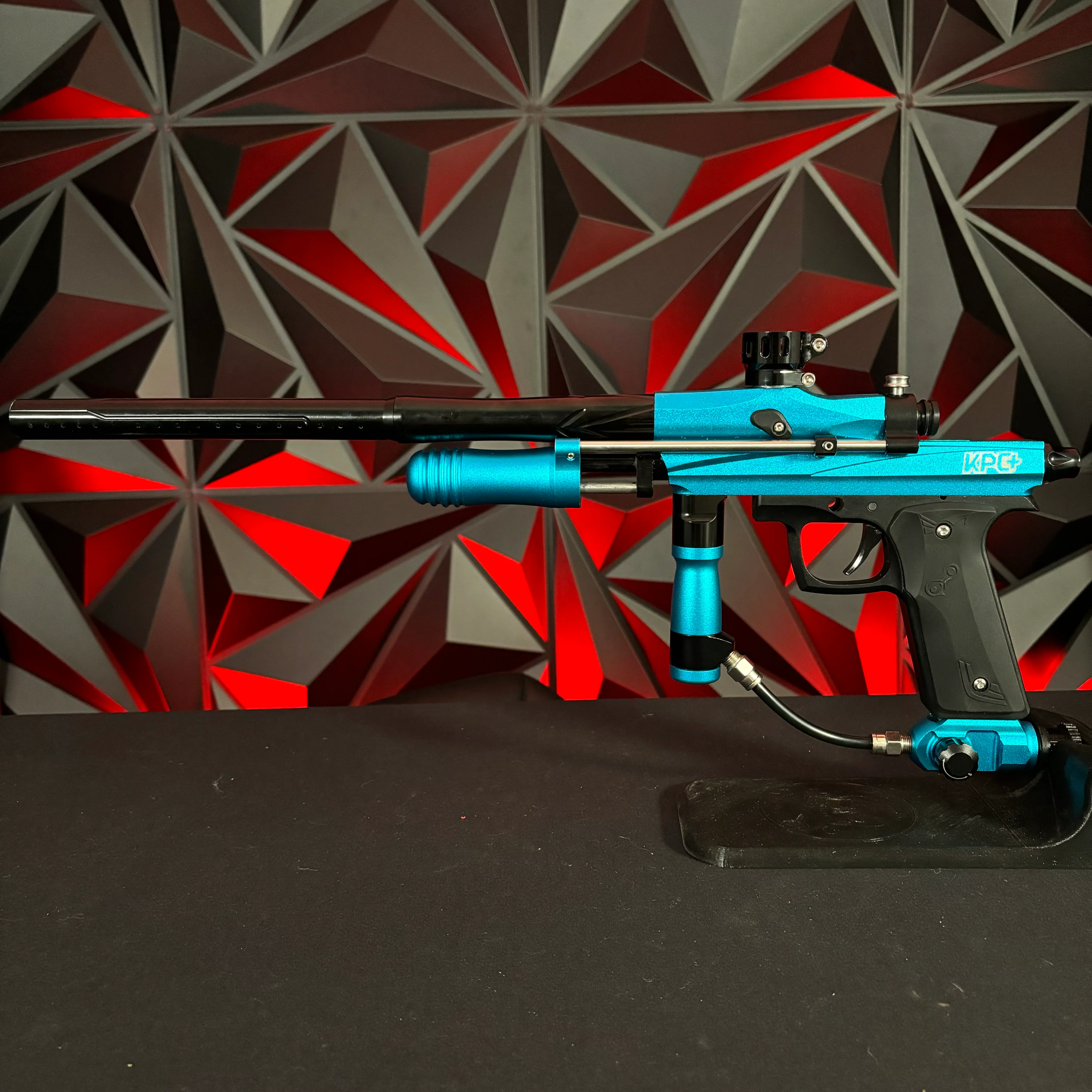 Used Azodin KCP+ Pump Paintball Gun - Teal/Black - Image 6