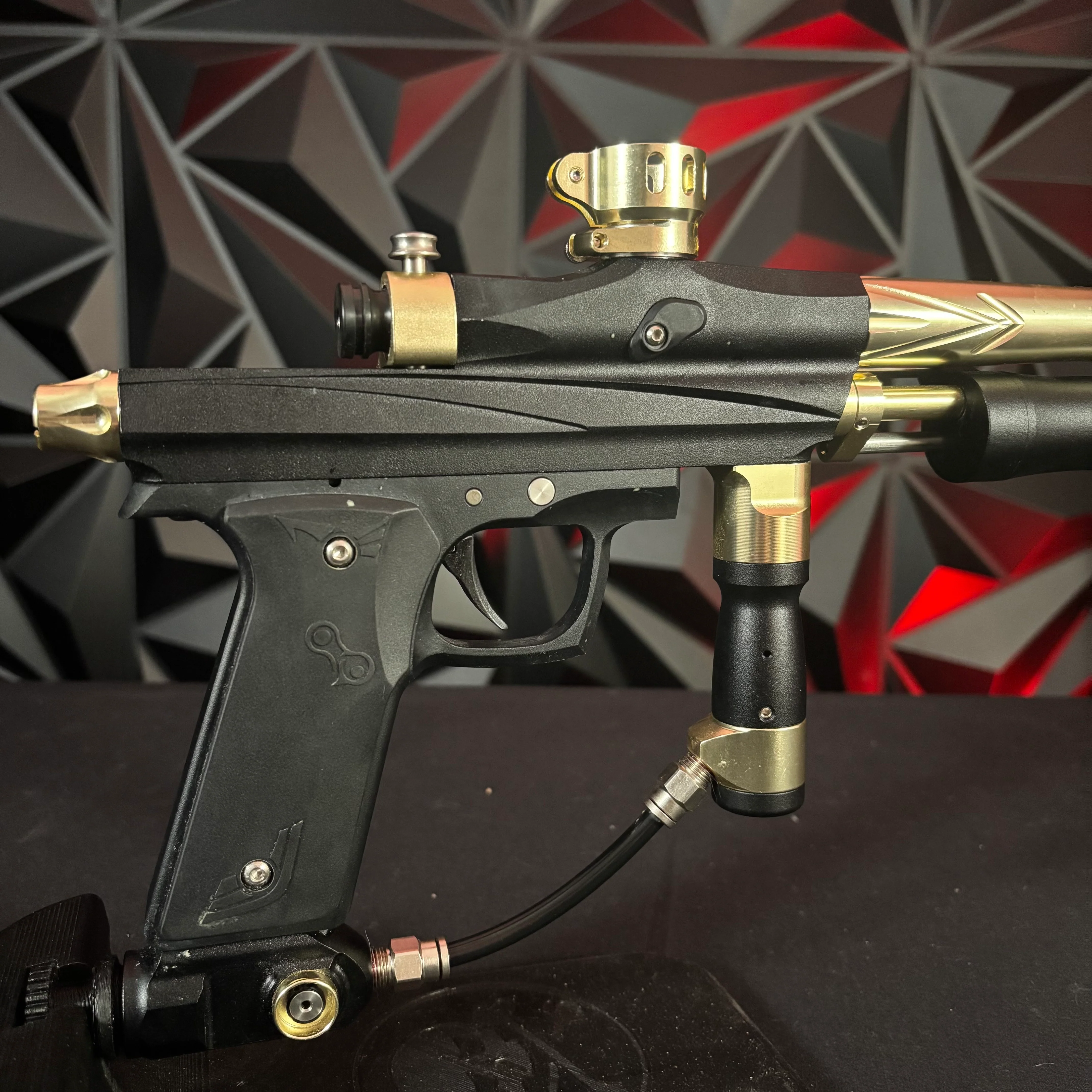 Used Azodin KPC+ Pump Paintball Gun - Black / Gold - Image 2