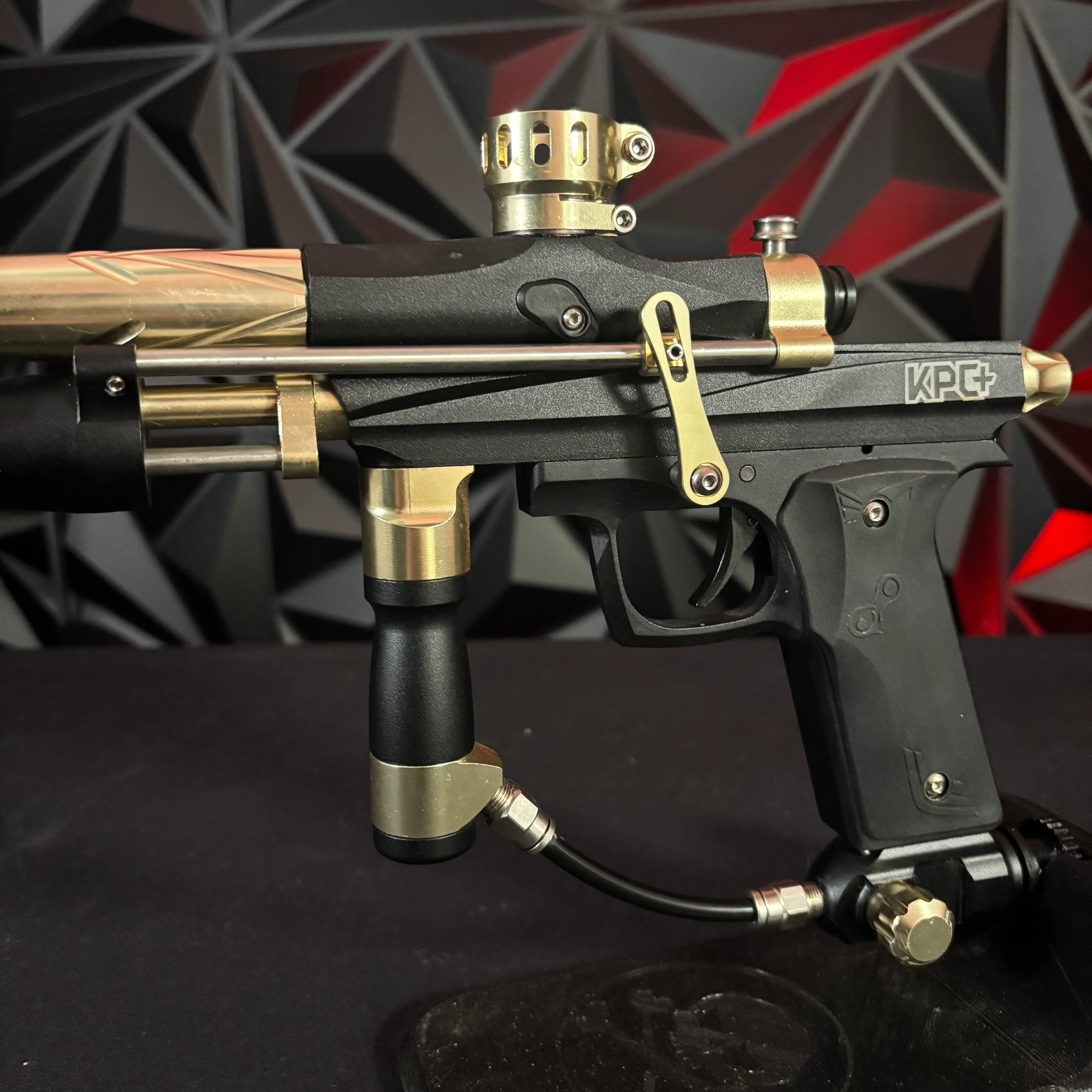 Used Azodin KPC+ Pump Paintball Gun - Black / Gold - Image 5