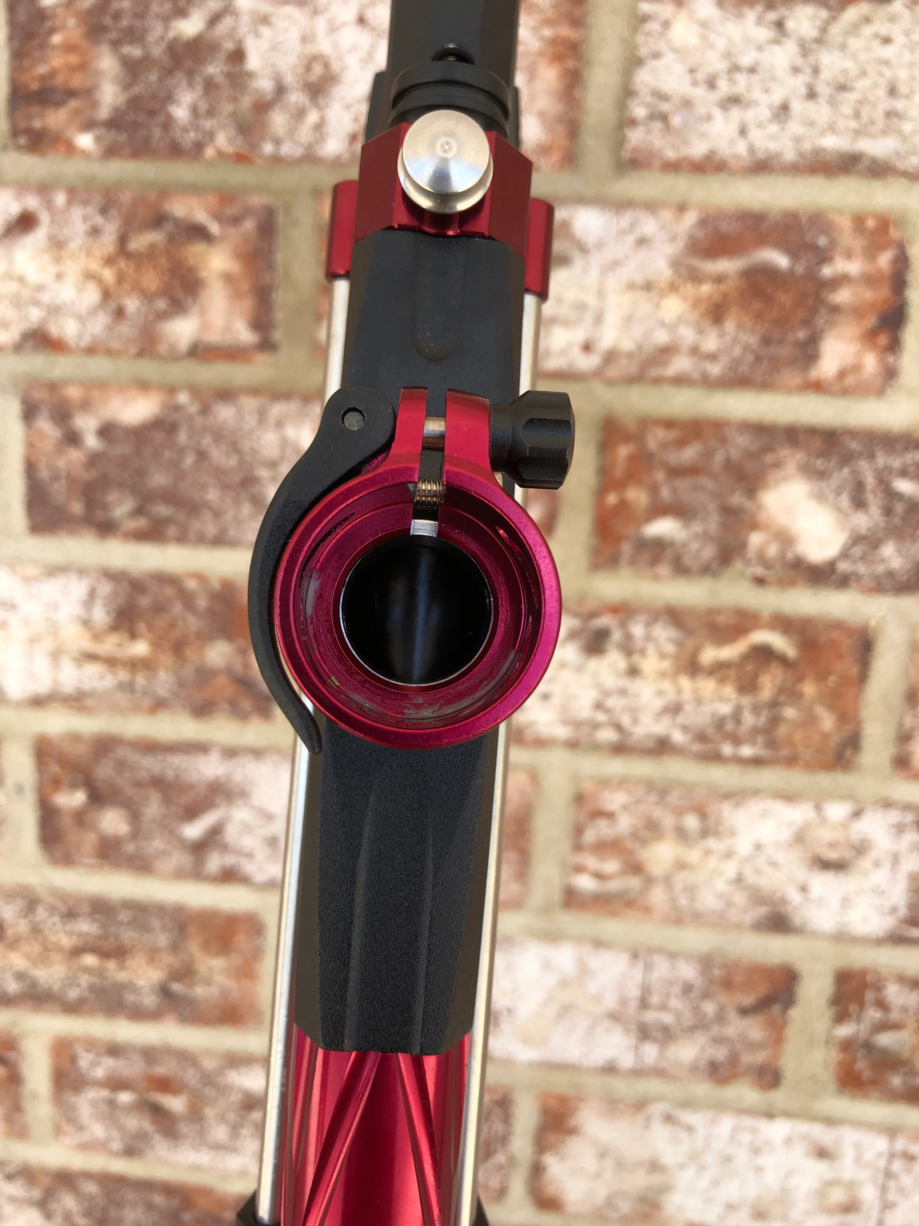 Used Azoding KP3 Pump Paintball Gun - Black/Polished Red - Image 6
