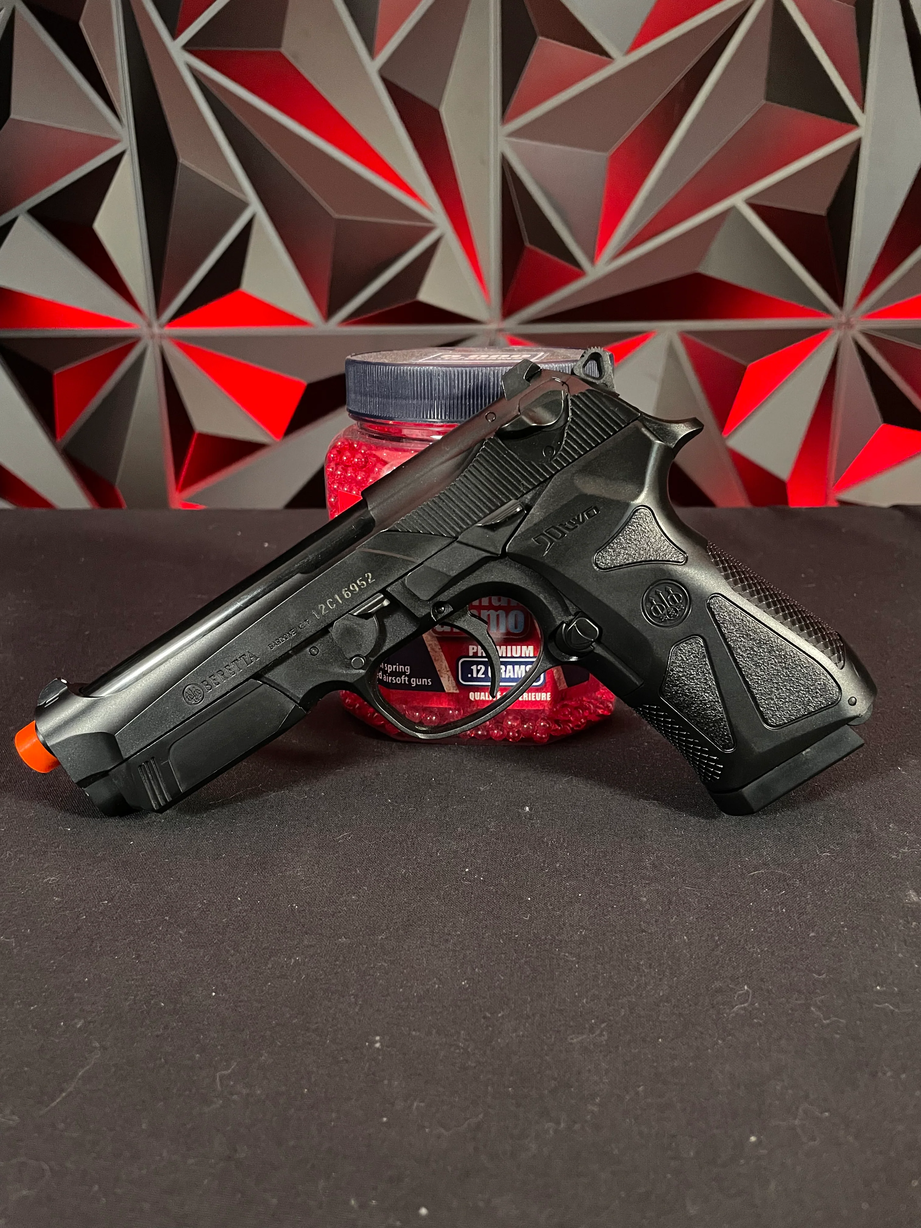 Used Beretta Airsoft Pistol - Plastic w/ 6mm BB's 5000 ct - Image 2