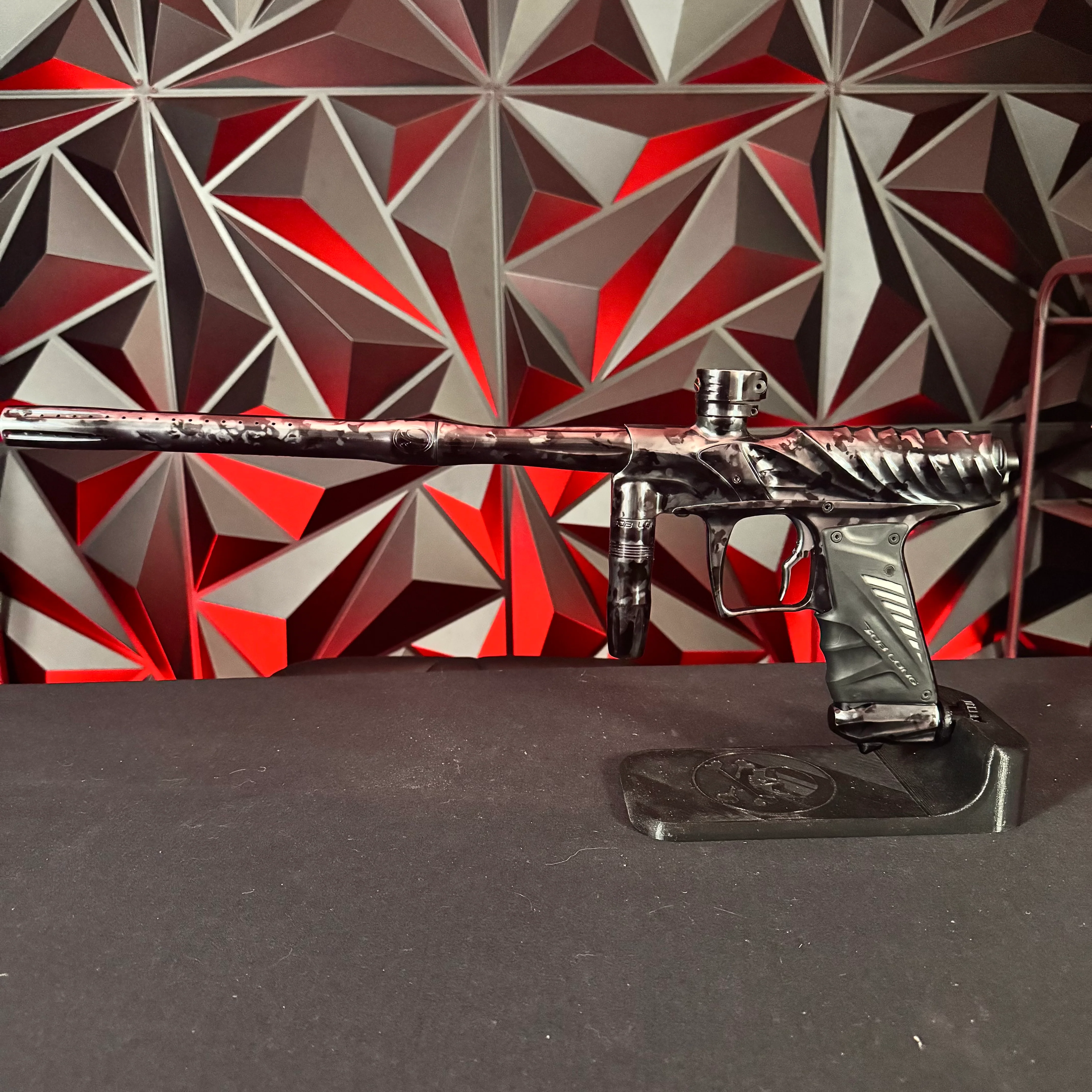 Used Bob Long Insight Paintball Gun - Polished Grey Marble w/Reflex Engine - Image 7