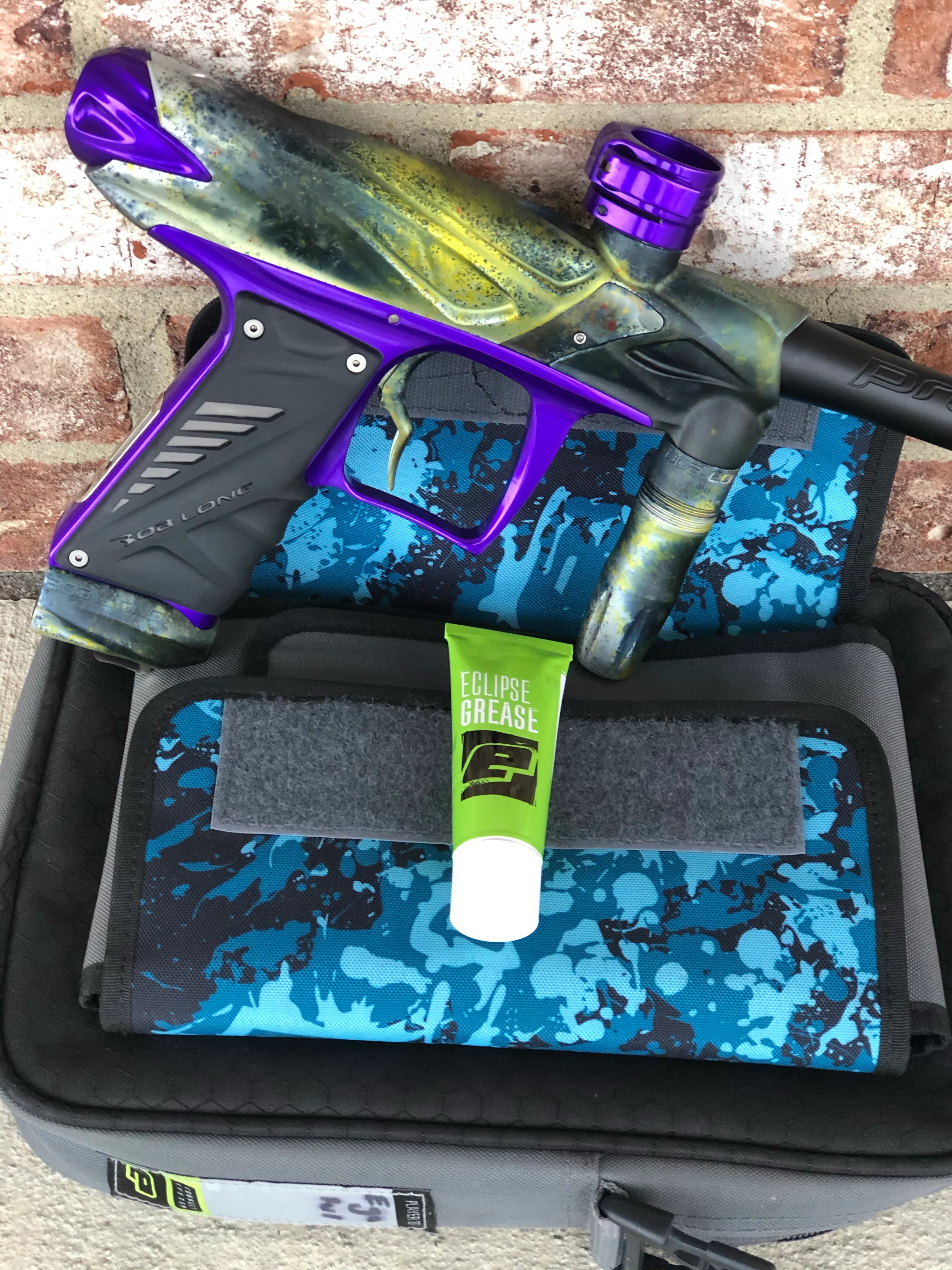 Used Bob Long Onslaught Paintball Gun - Rusty Yellow Special Anno - Image 3