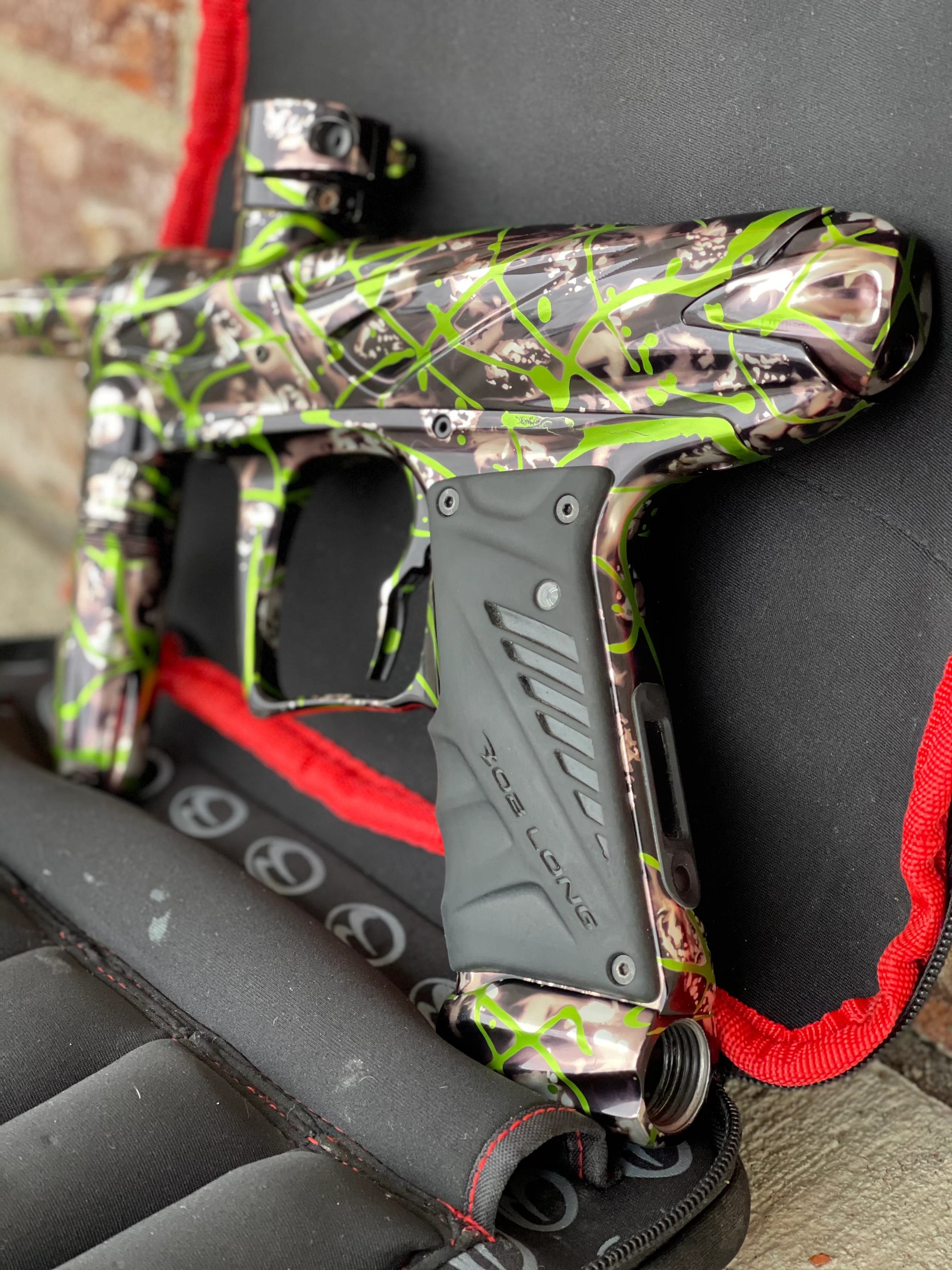 Used Bob Long Onslaught Paintball Gun - Slime Splash - Image 3