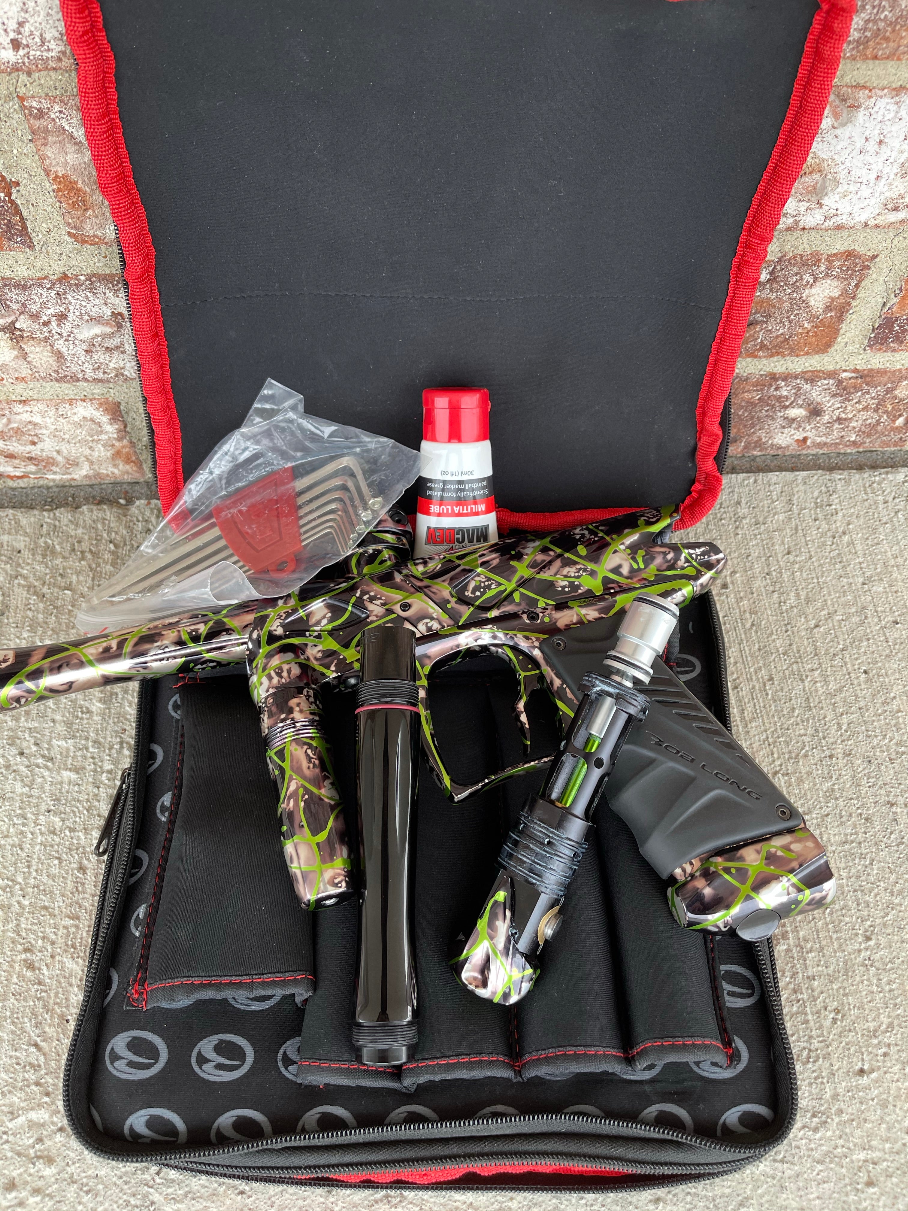 Used Bob Long Onslaught Paintball Gun - Slime Splash - Image 5