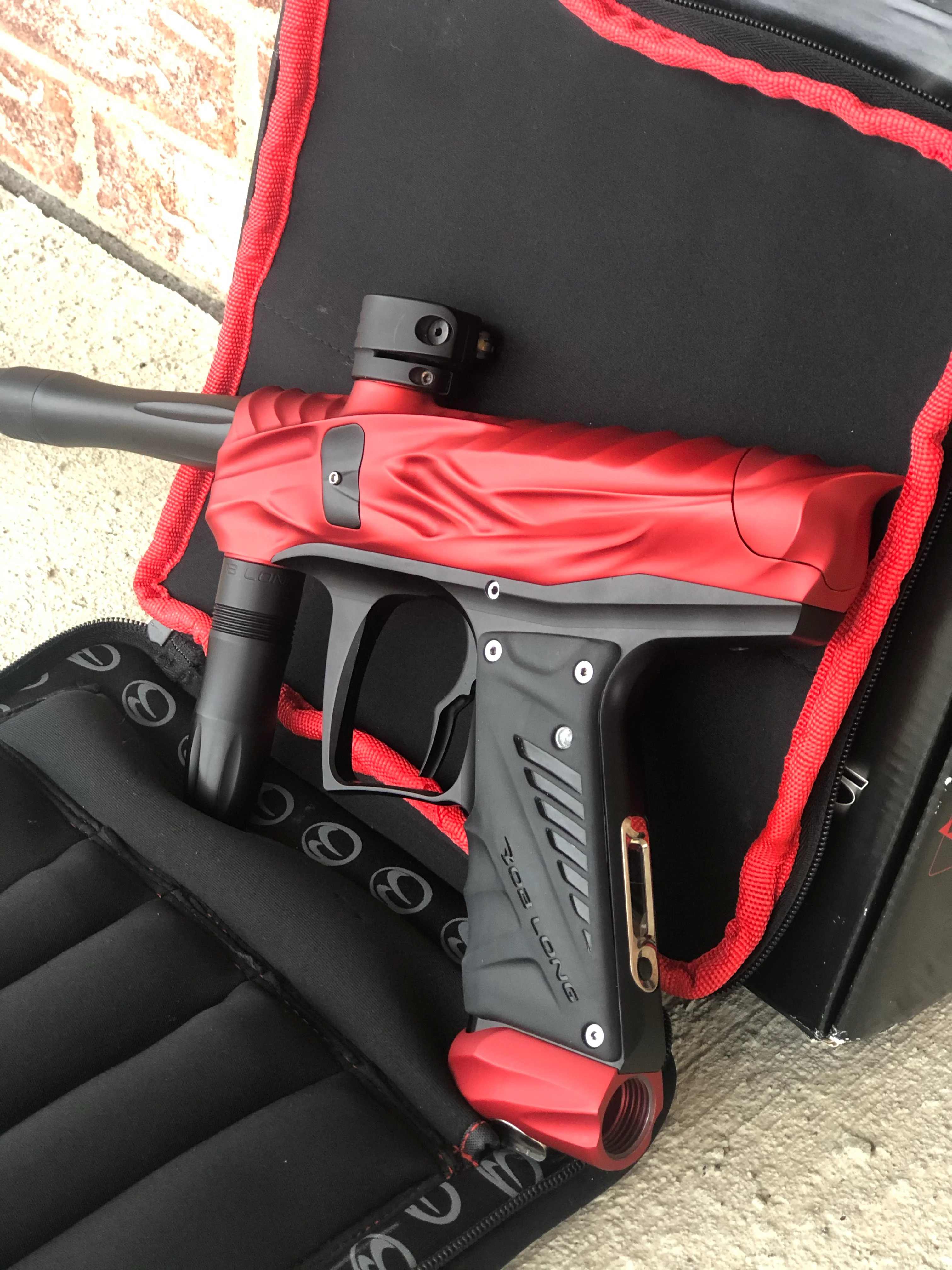 Used Bob Long Reptile Paintball Marker - Dust Red - Image 2