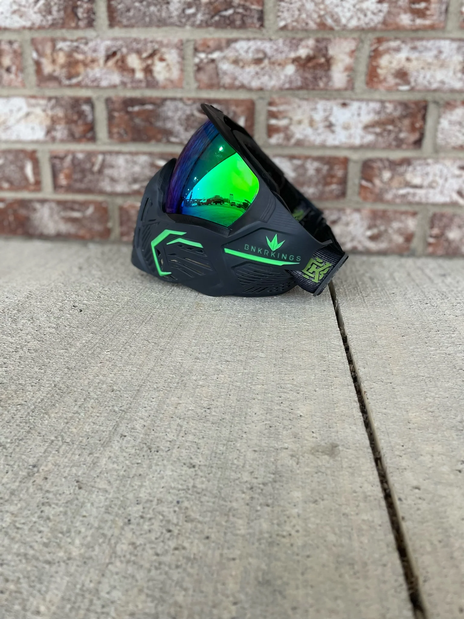 Used Bunker Kings CMD Paintball Mask - Black Acid - Image 3