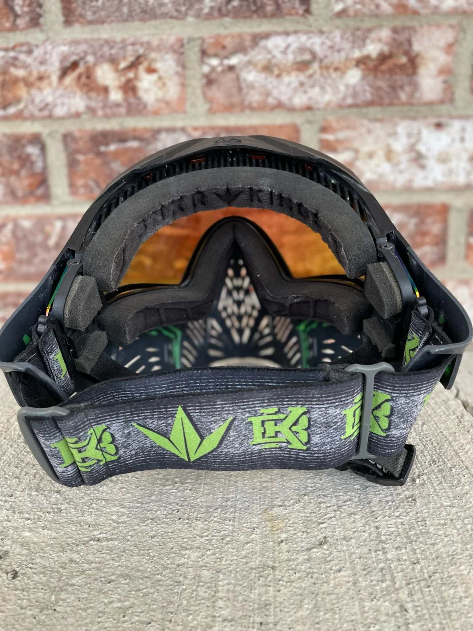 Used Bunker Kings CMD Paintball Mask - Black Acid - Image 4