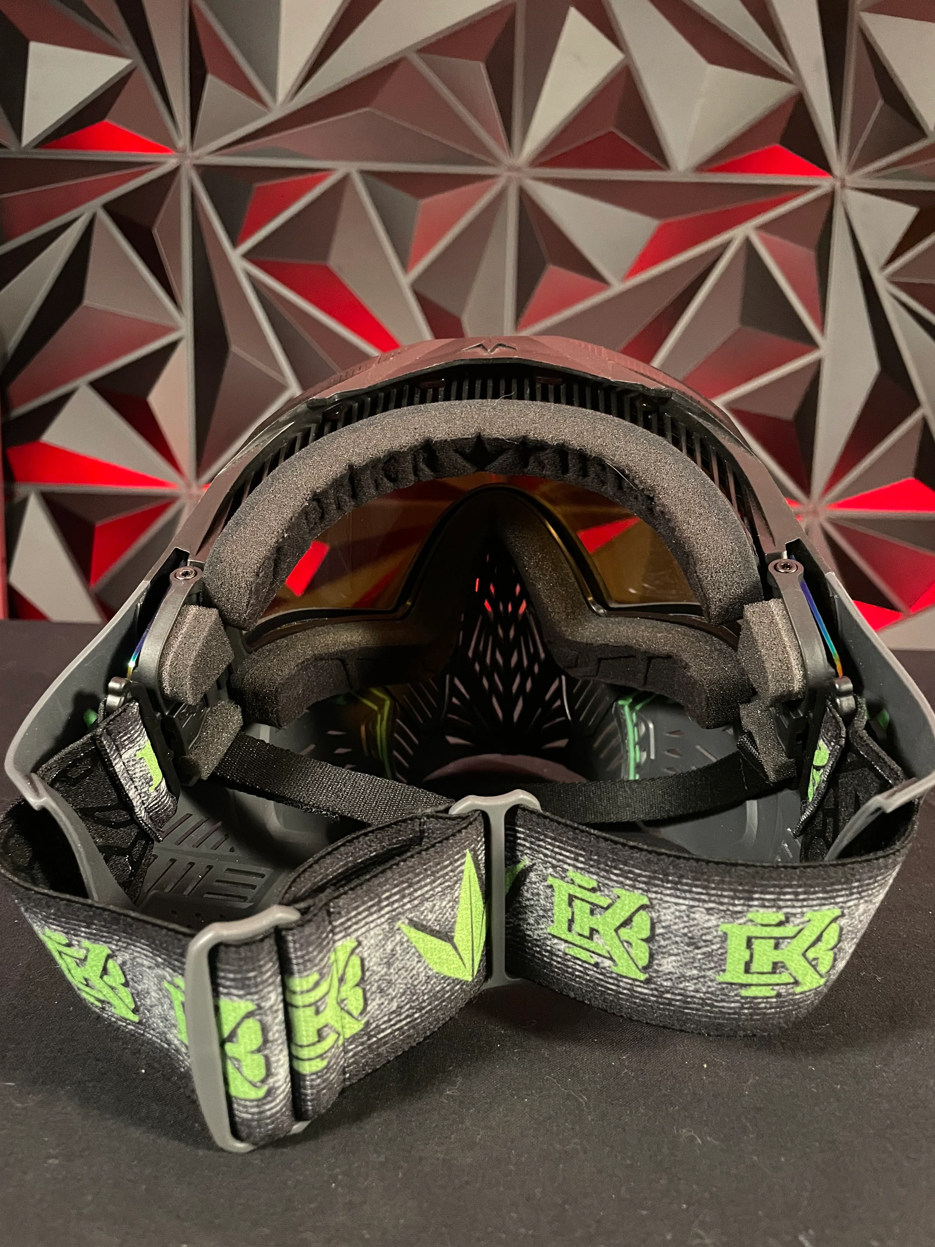 Used Bunker Kings CMD Paintball Mask - Black Acid w/ Soft Goggle Bag - Image 5