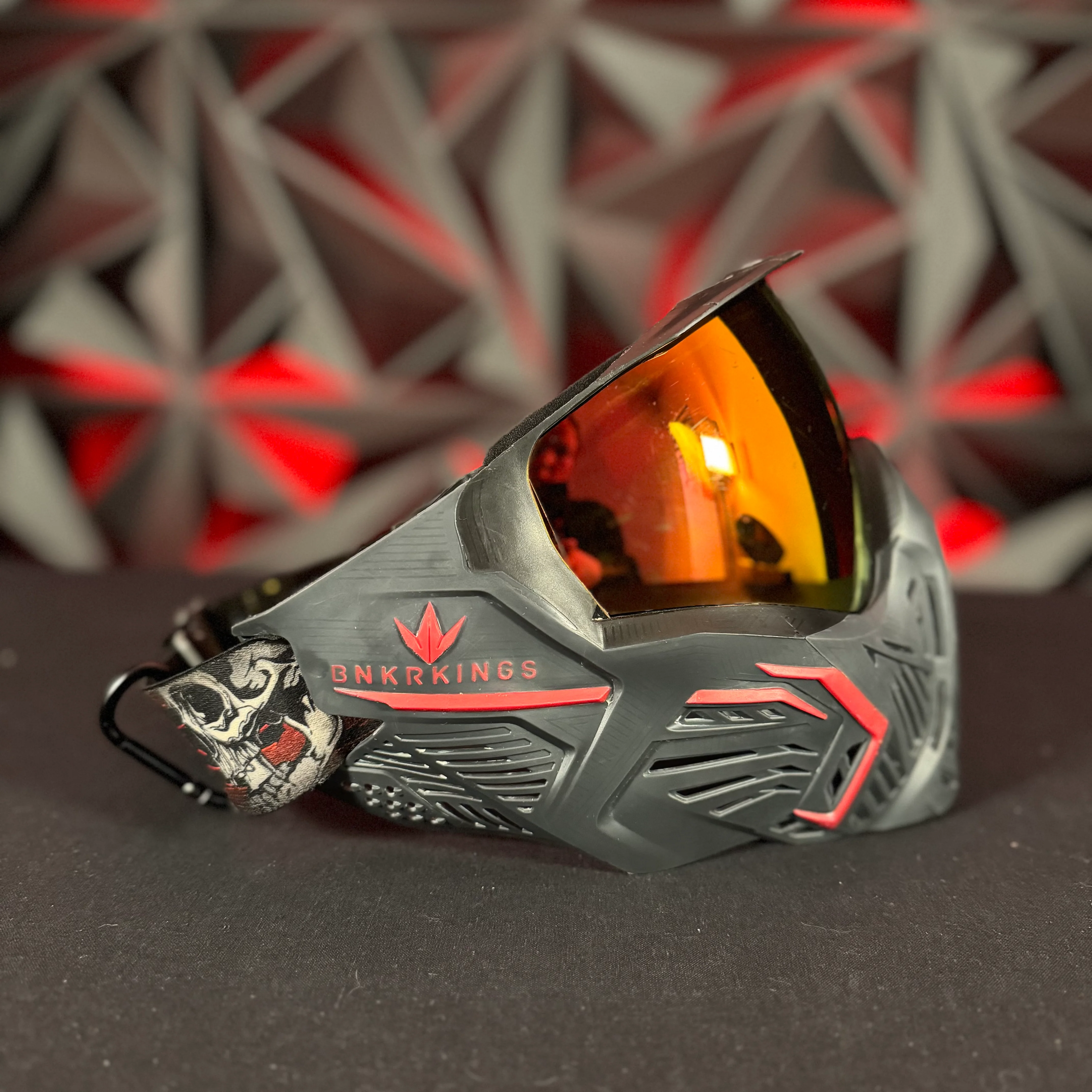 Used Bunker Kings CMD Paintball Mask - Black Demon - Image 2