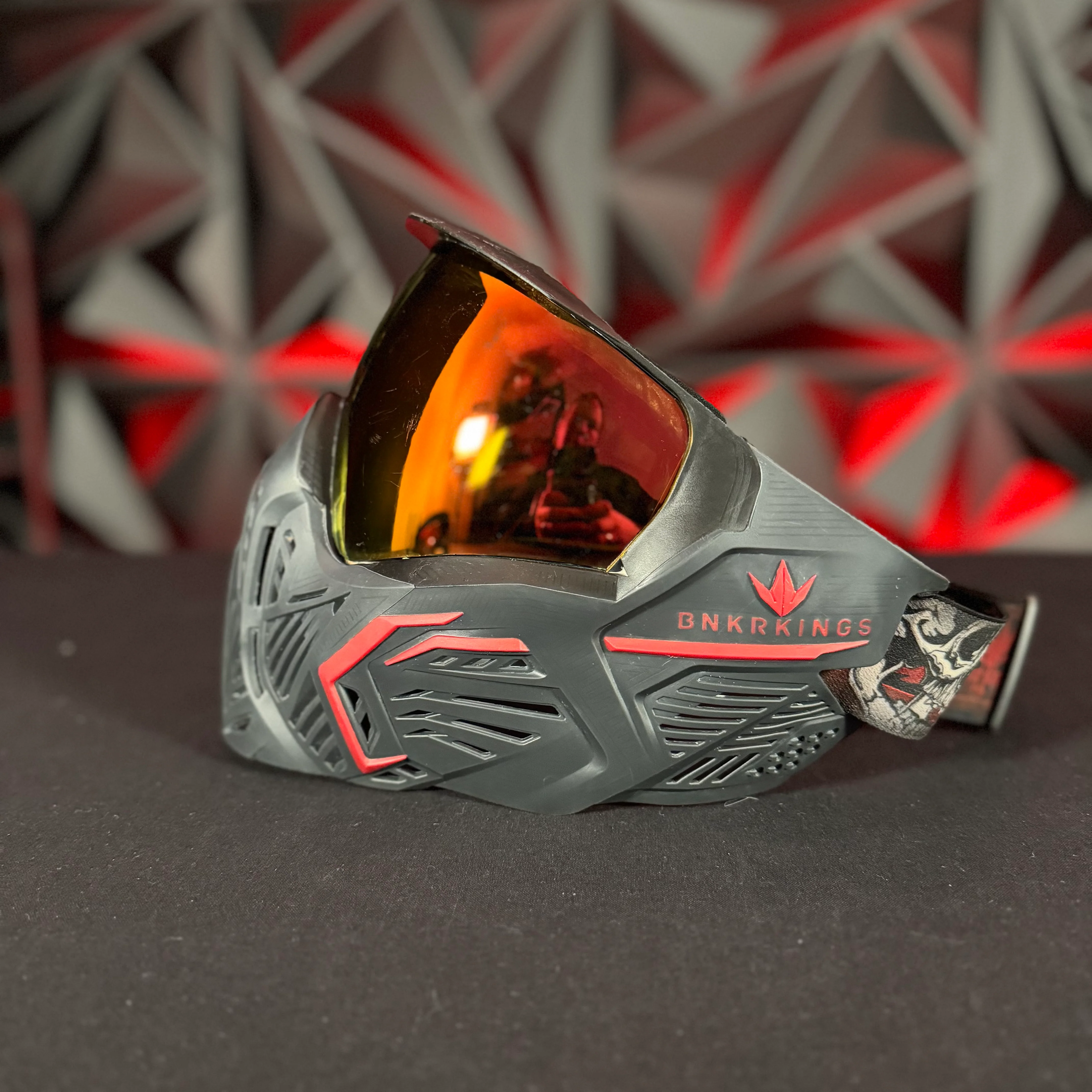 Used Bunker Kings CMD Paintball Mask - Black Demon - Image 3