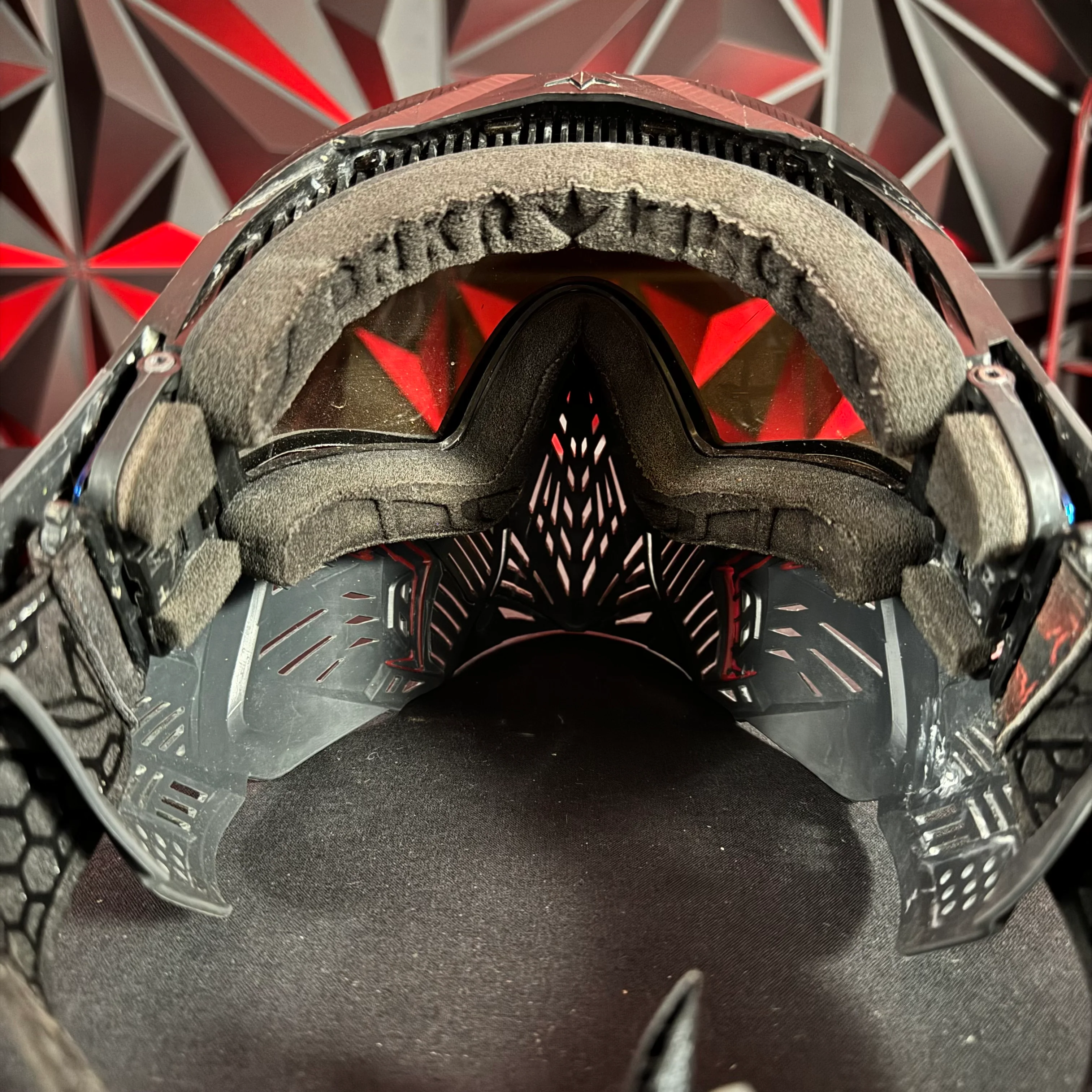 Used Bunker Kings CMD Paintball Mask - Black Demon w/ BNKR Kings Soft Goggle Case - Image 5