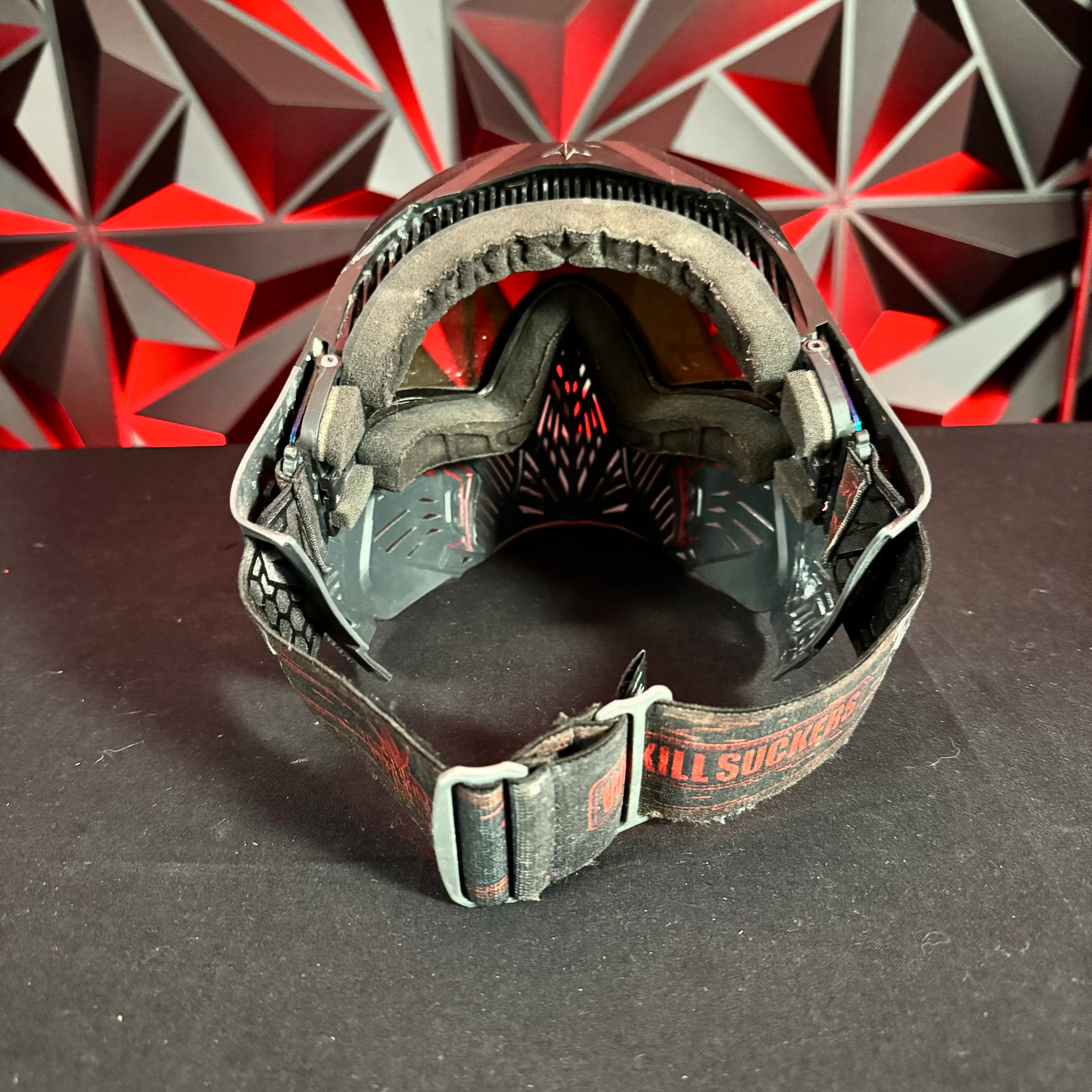 Used Bunker Kings CMD Paintball Mask - Black Demon w/ BNKR Kings Soft Goggle Case - Image 6