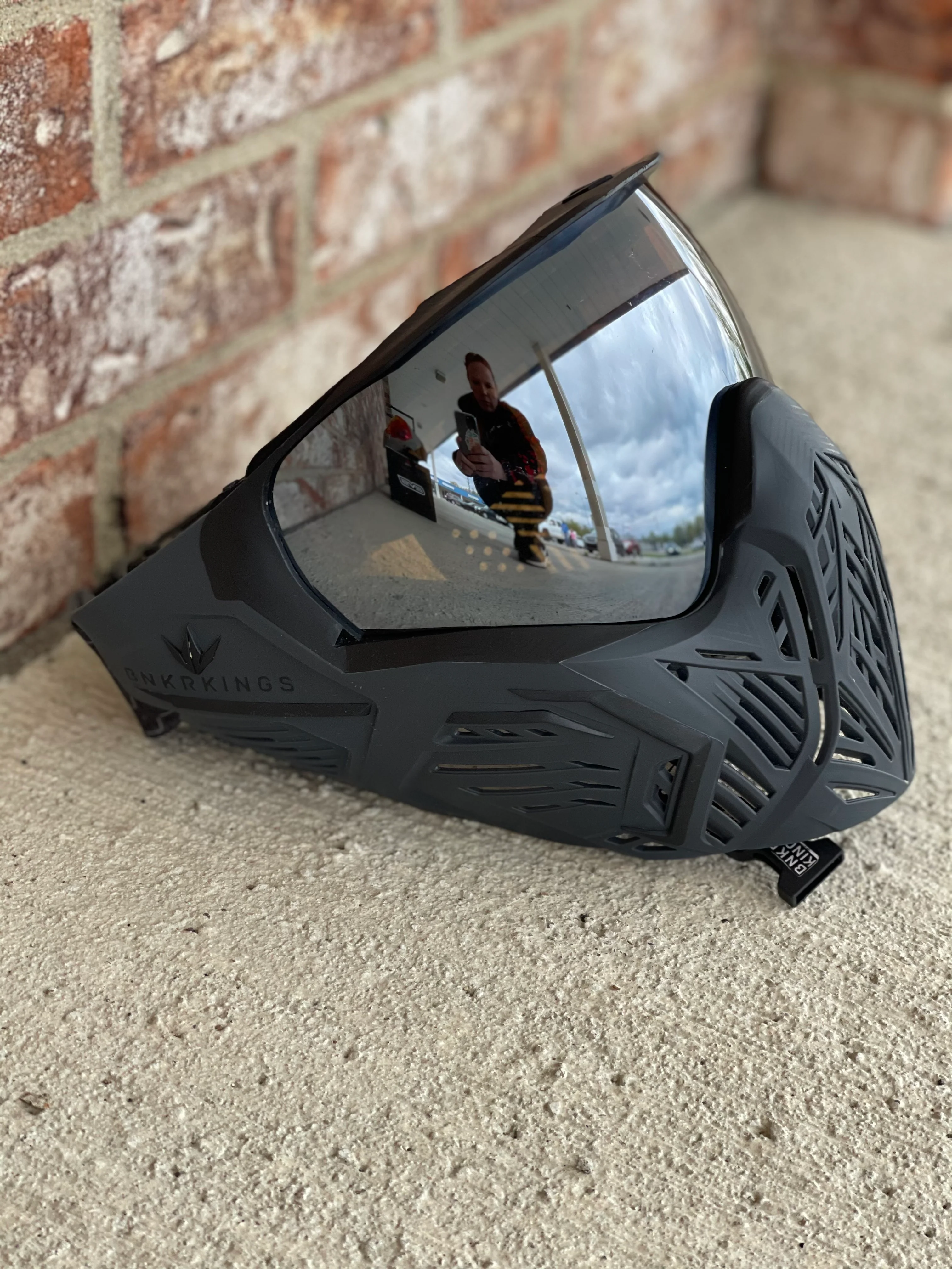 Used Bunker Kings CMD Paintball Mask - Black Ninja - Image 2