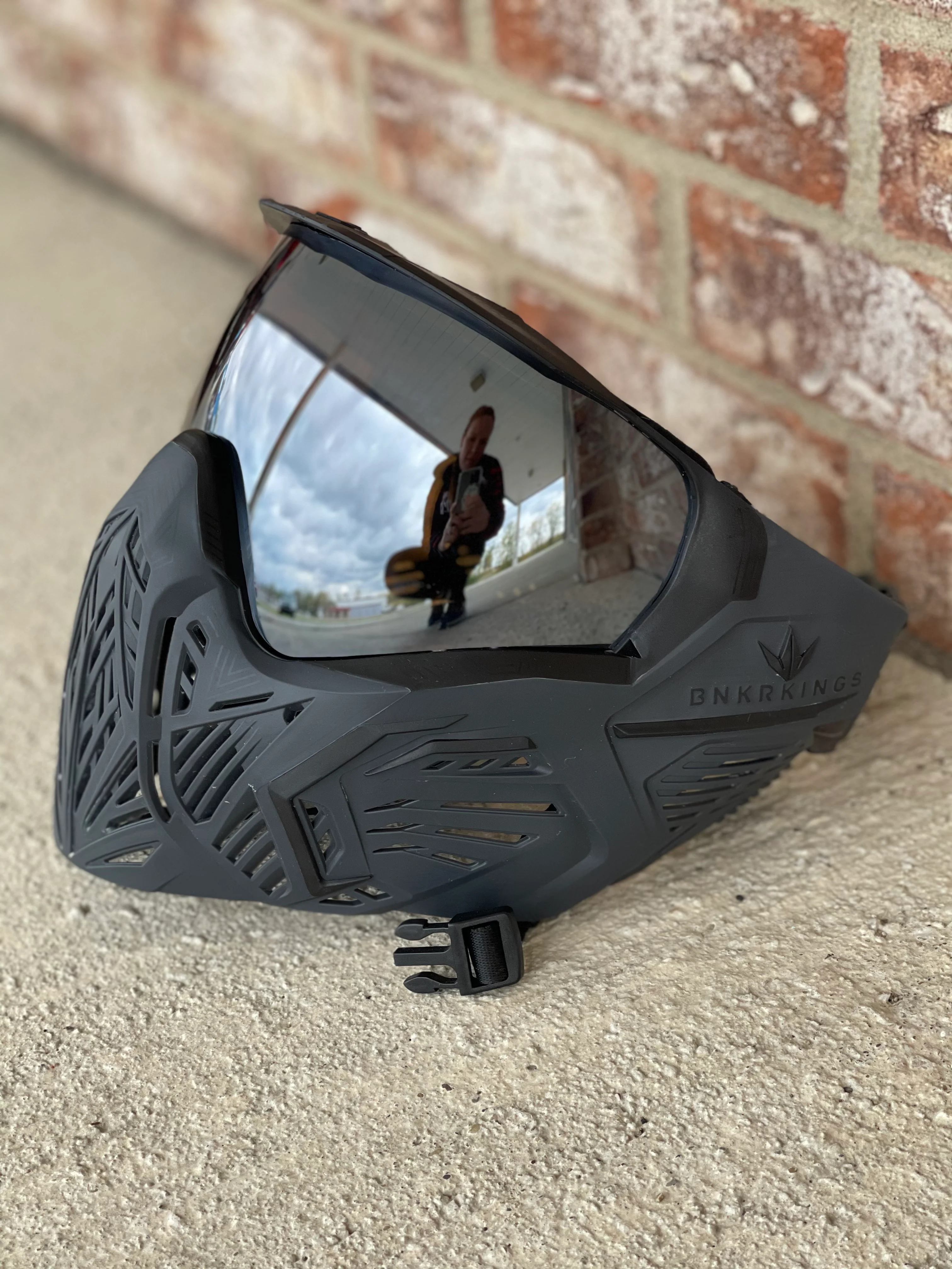 Used Bunker Kings CMD Paintball Mask - Black Ninja - Image 3