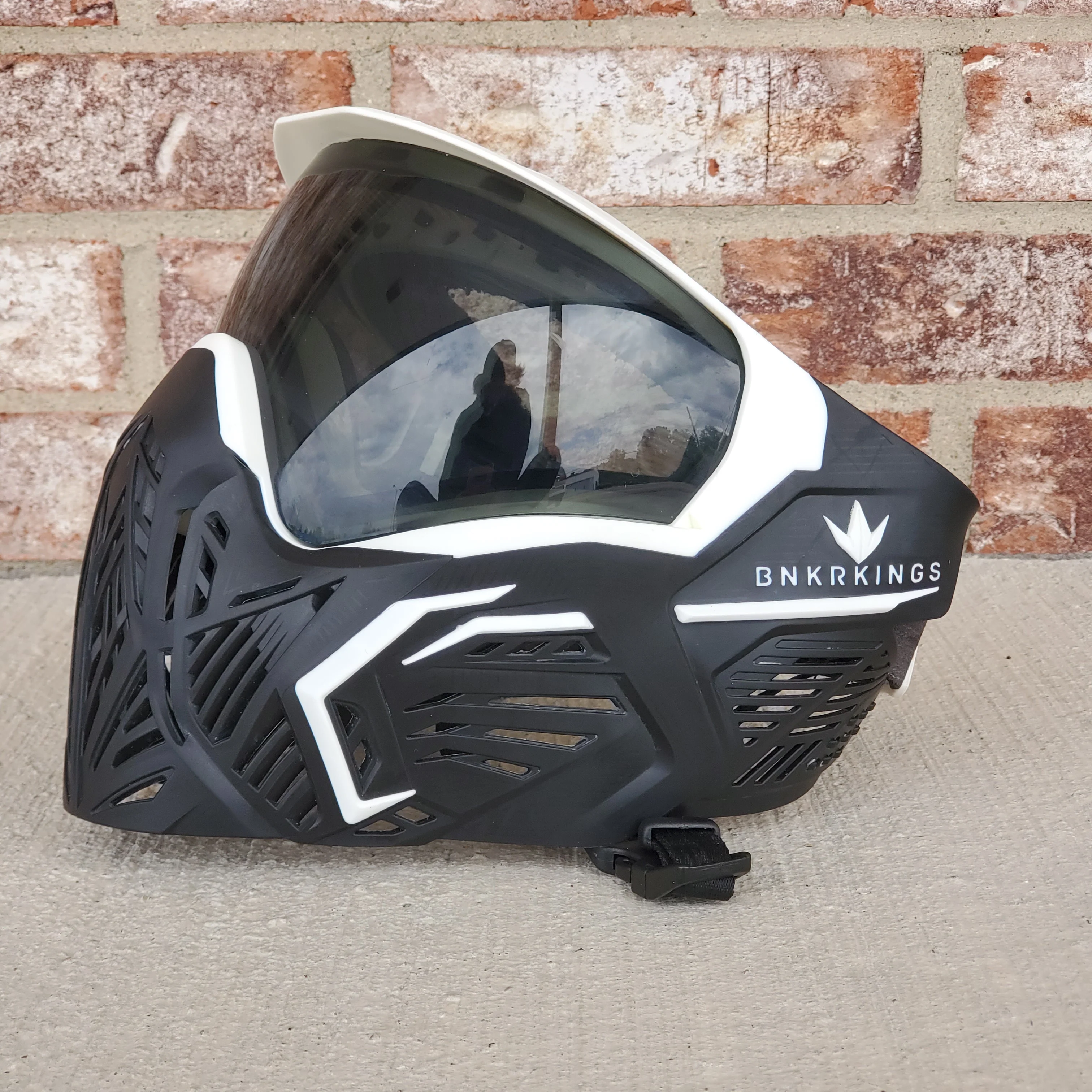 Used Bunker Kings CMD Paintball Mask - Black Storm - Image 3