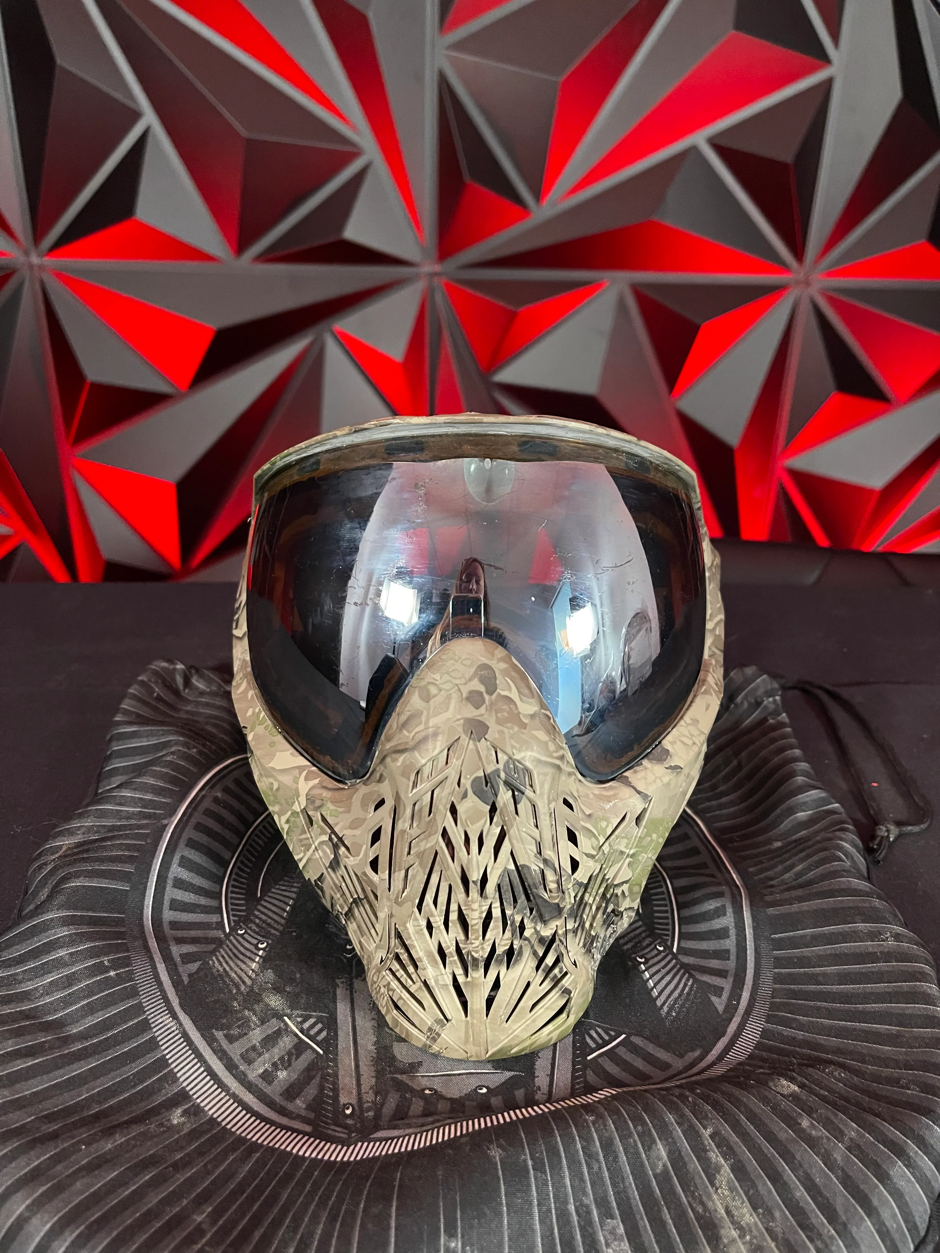 Used Bunker Kings CMD Paintball Mask - Highland Camo - Image 2