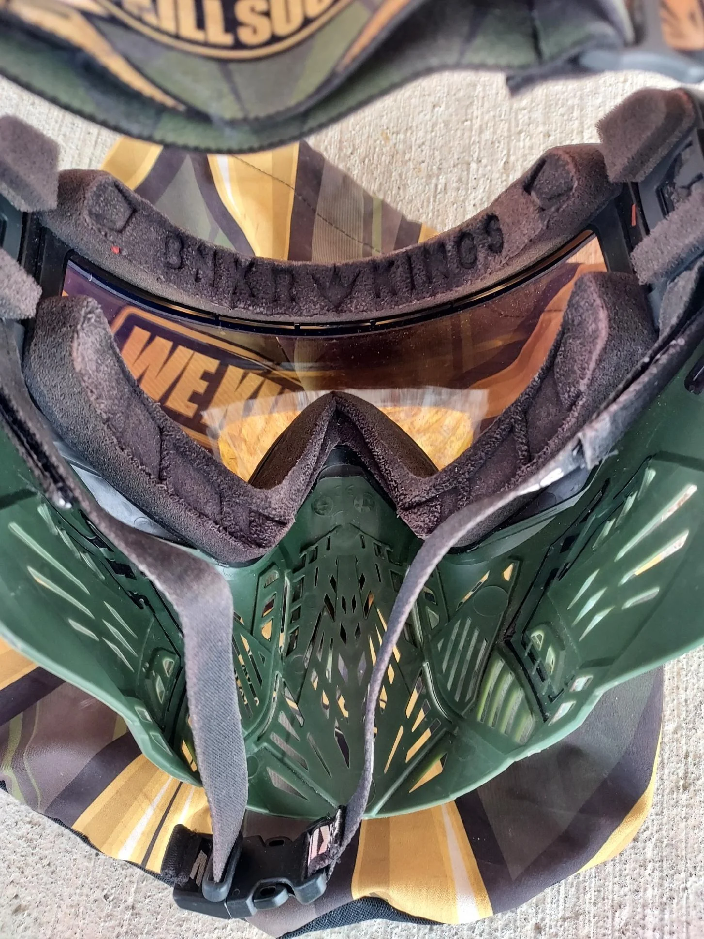 Used Bunker Kings CMD Paintball Mask - Master Sarge w/ Goggle Bag - Image 5