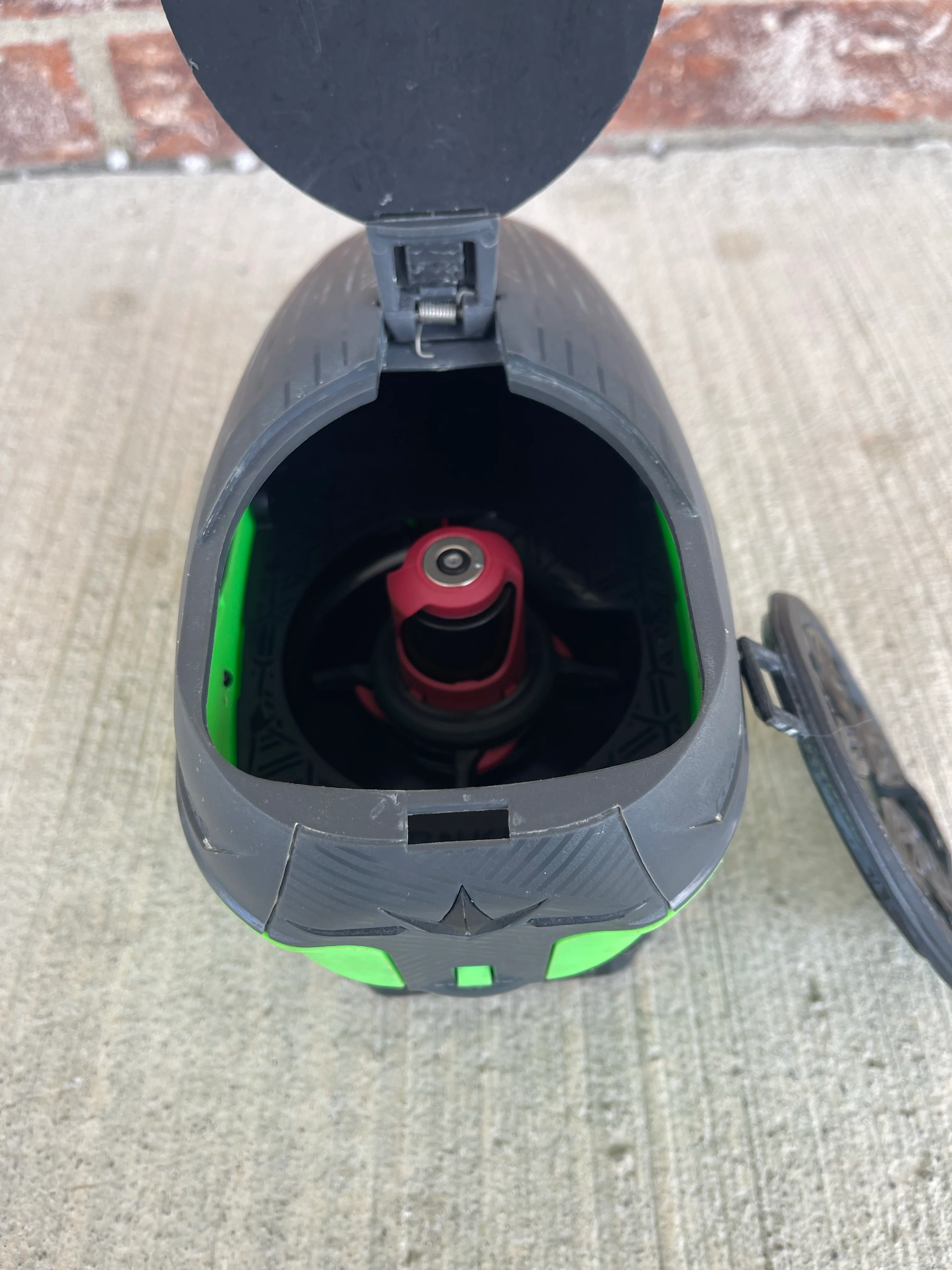 Used Bunker Kings CTRL Paintball Loader - Gray / Lime - Image 3