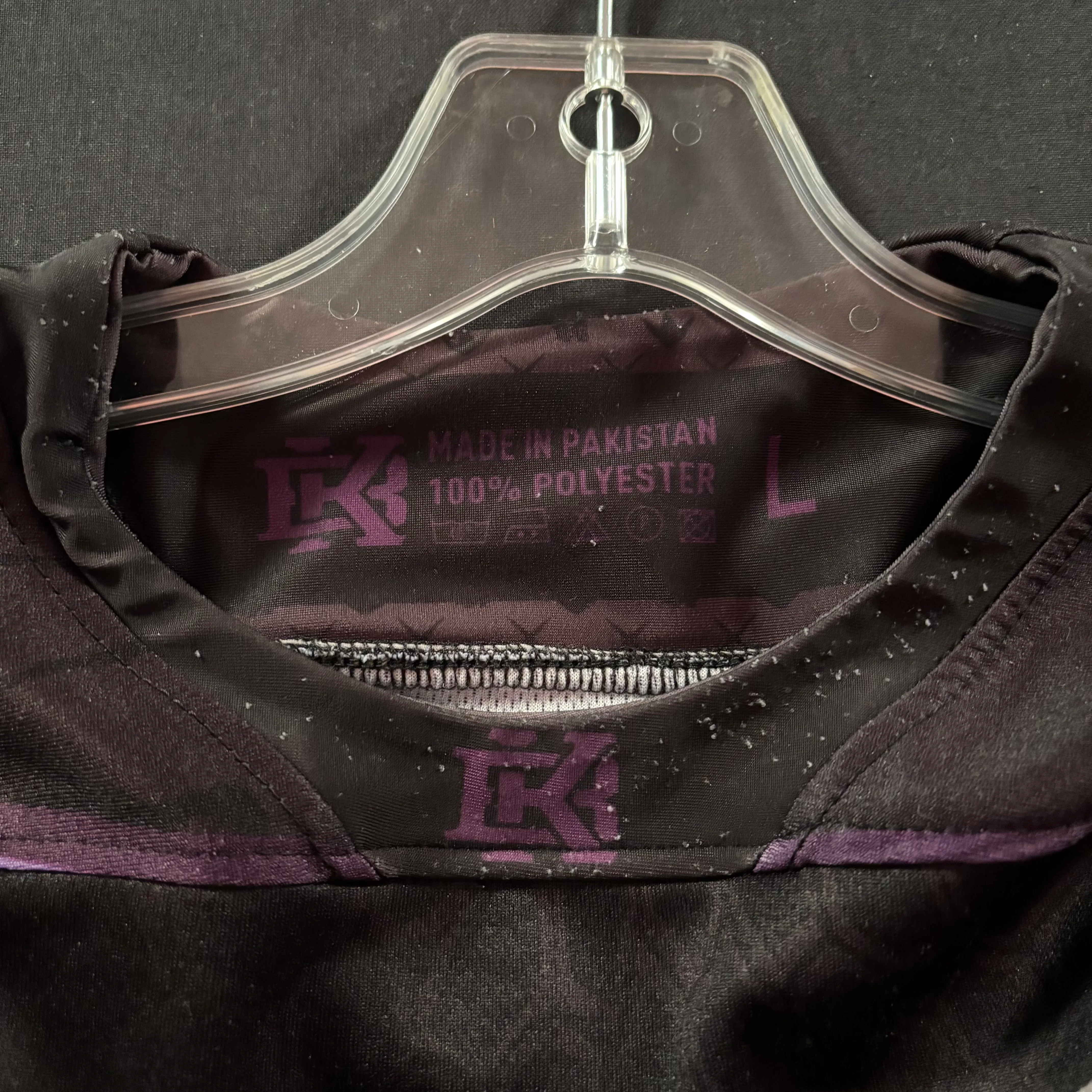 Used Bunkerking Paintball Jersey - Black/Purple - Large - Image 3