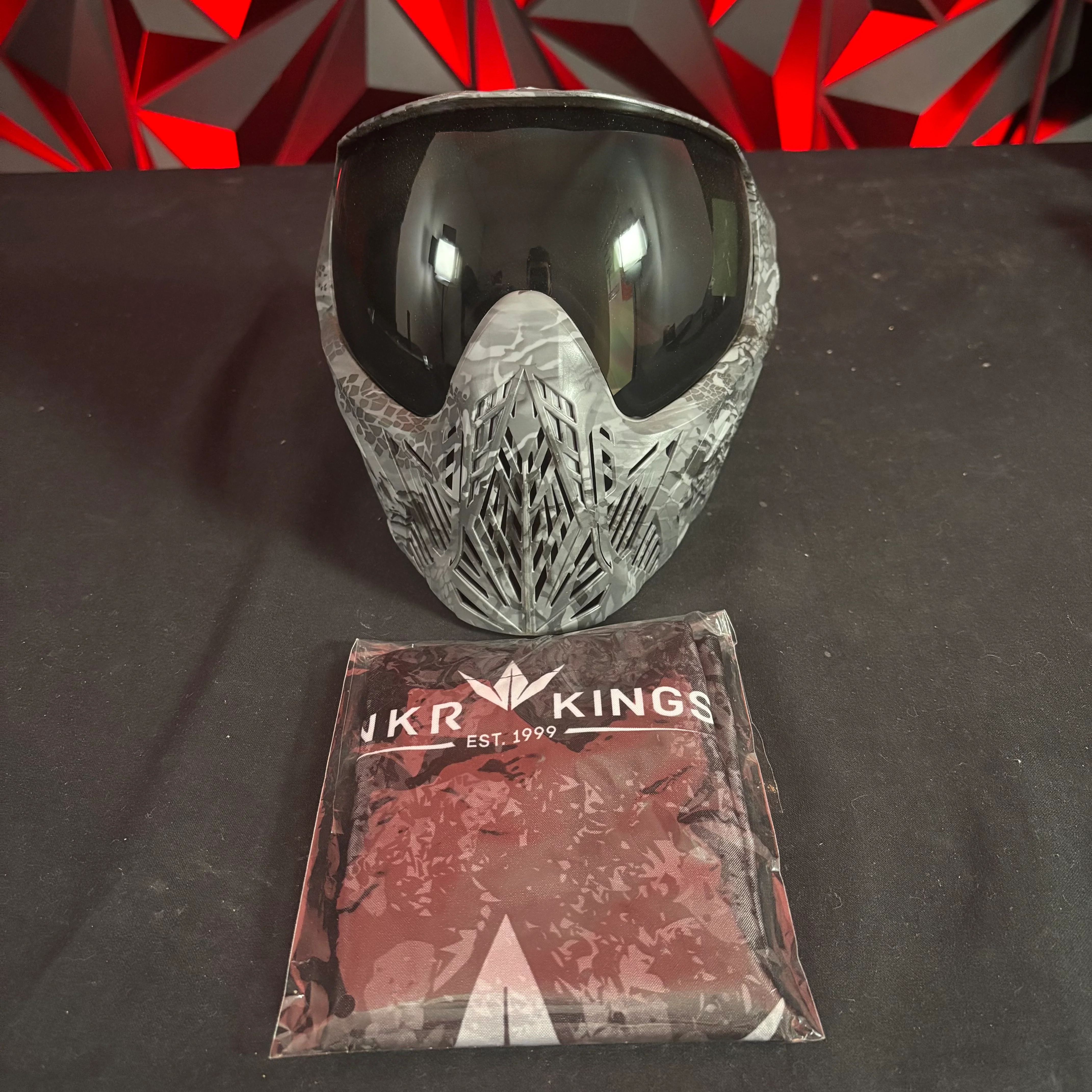 Used BunkerKings CMD Paintball Mask - Black Highlander