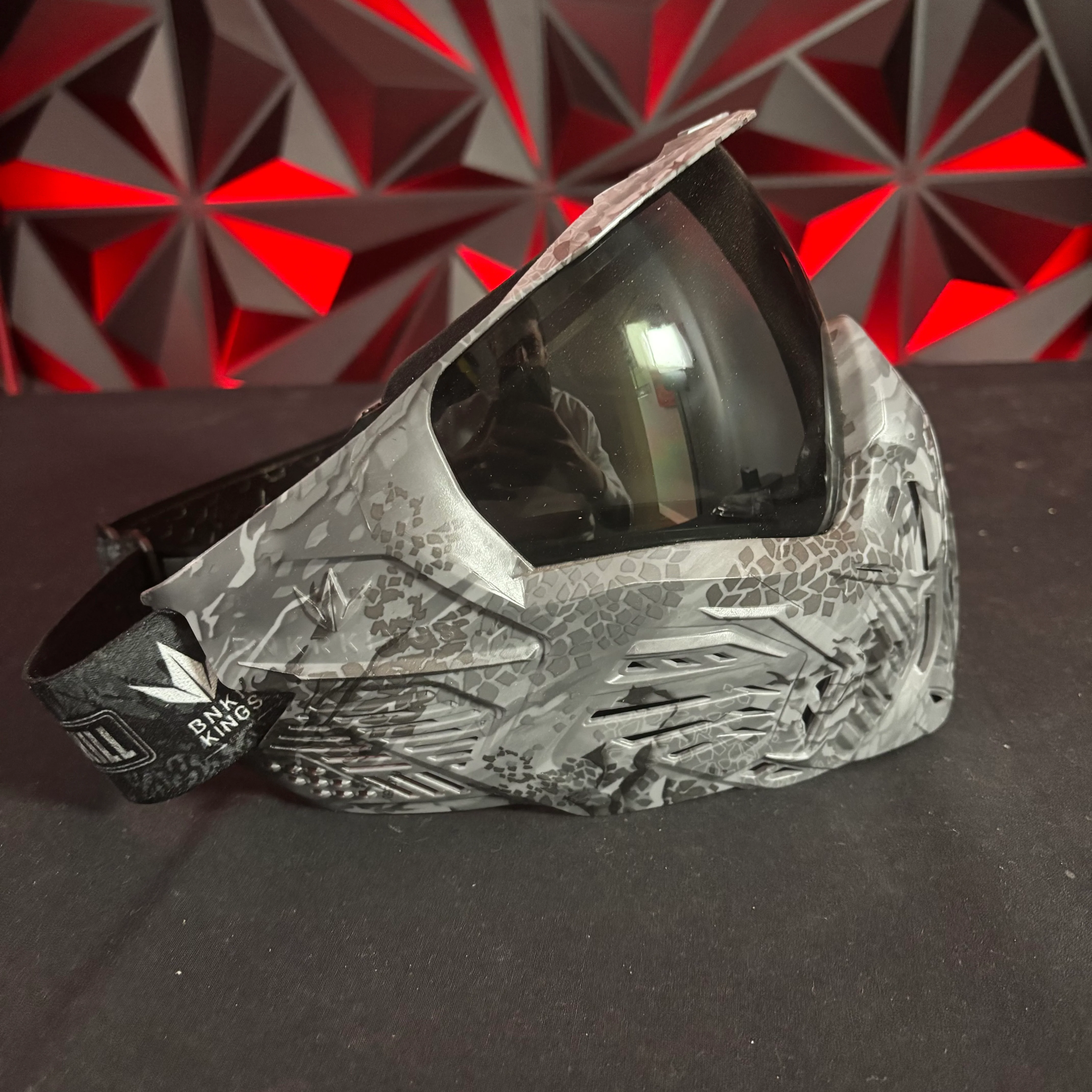 Used BunkerKings CMD Paintball Mask - Black Highlander - Image 3